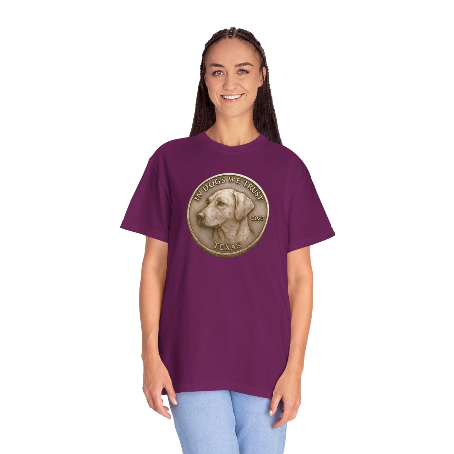 Texas State Coin T-Shirt Collection - Proud Dog Breed Illustrations