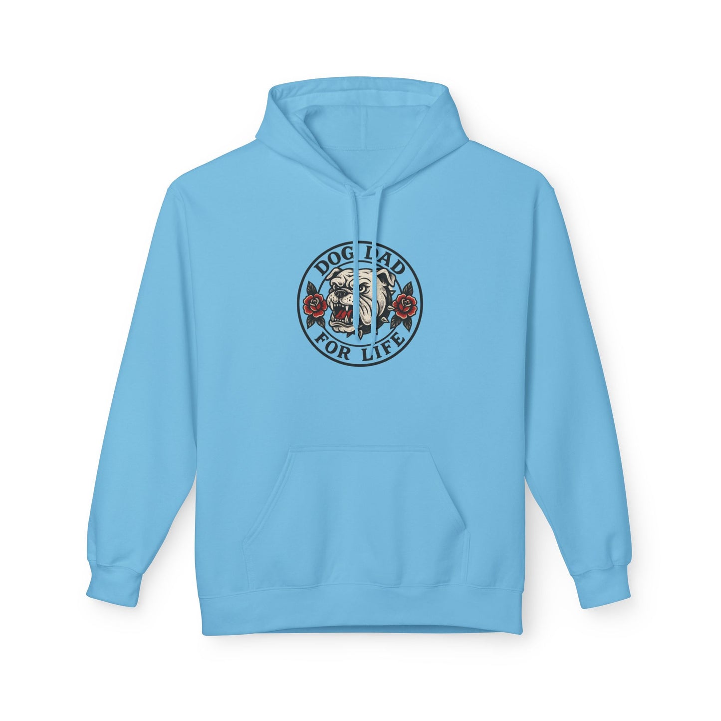 Dog Dad Fleece Hoodie, Unisex Softstyle Hooded Sweatshirt, Perfect Gift for Dog Lovers, Comfortable and Stylish
