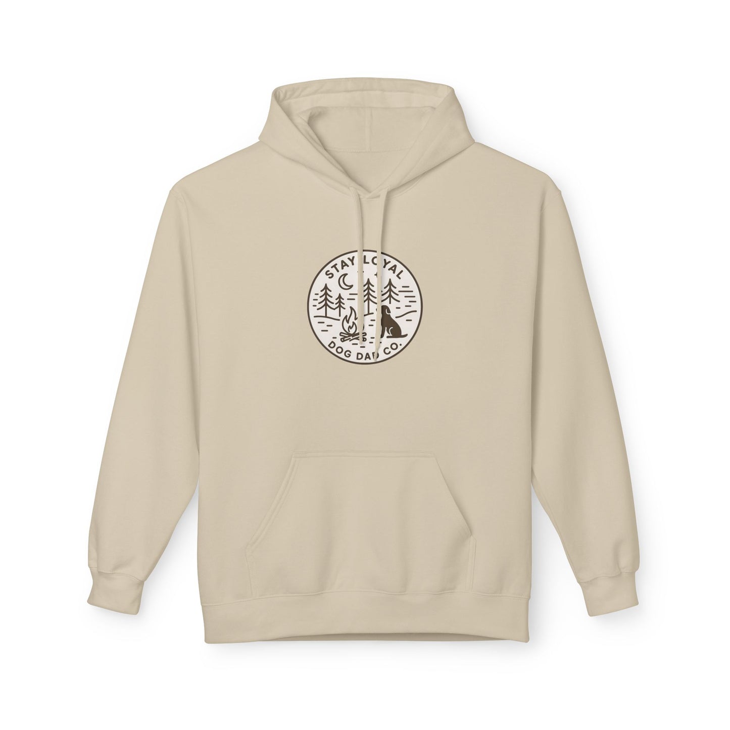 Dog Dad Fleece Hoodie, Unisex Softstyle Hooded Sweatshirt, Perfect Gift for Dog Lovers, Comfortable and Stylish