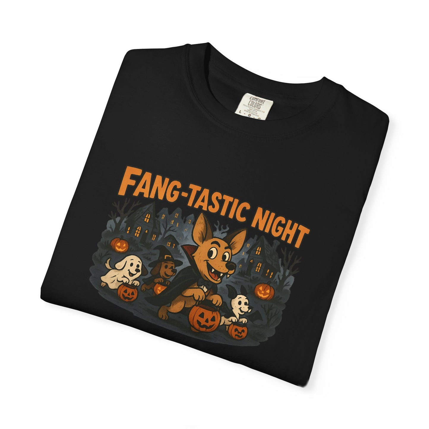 Fang-tastic Halloween T-Shirt, Unisex Fashion Tee, Spooky Vibe Shirt, Holiday Gift, Cozy Casual Wear, Costume Party Outfit