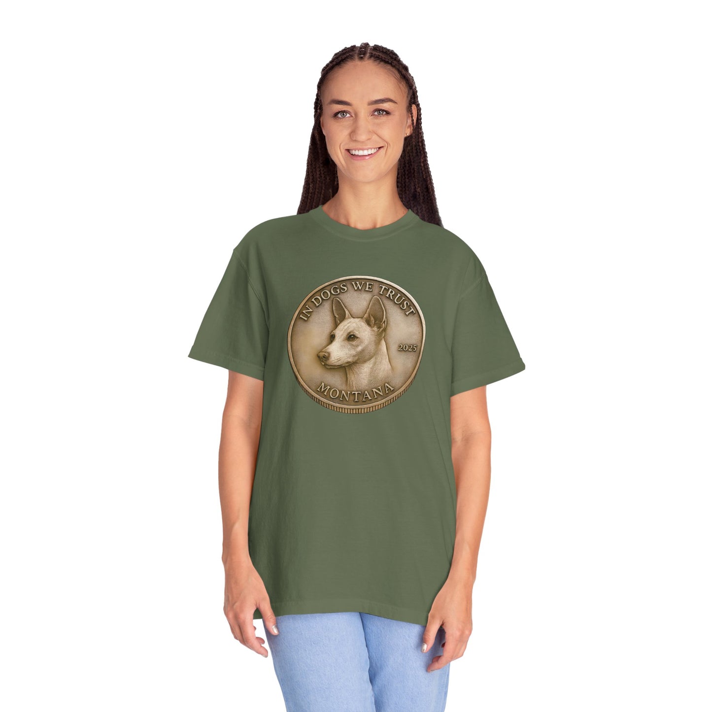 Montana State Coin T-Shirt Collection - Proud Dog Breed Illustrations