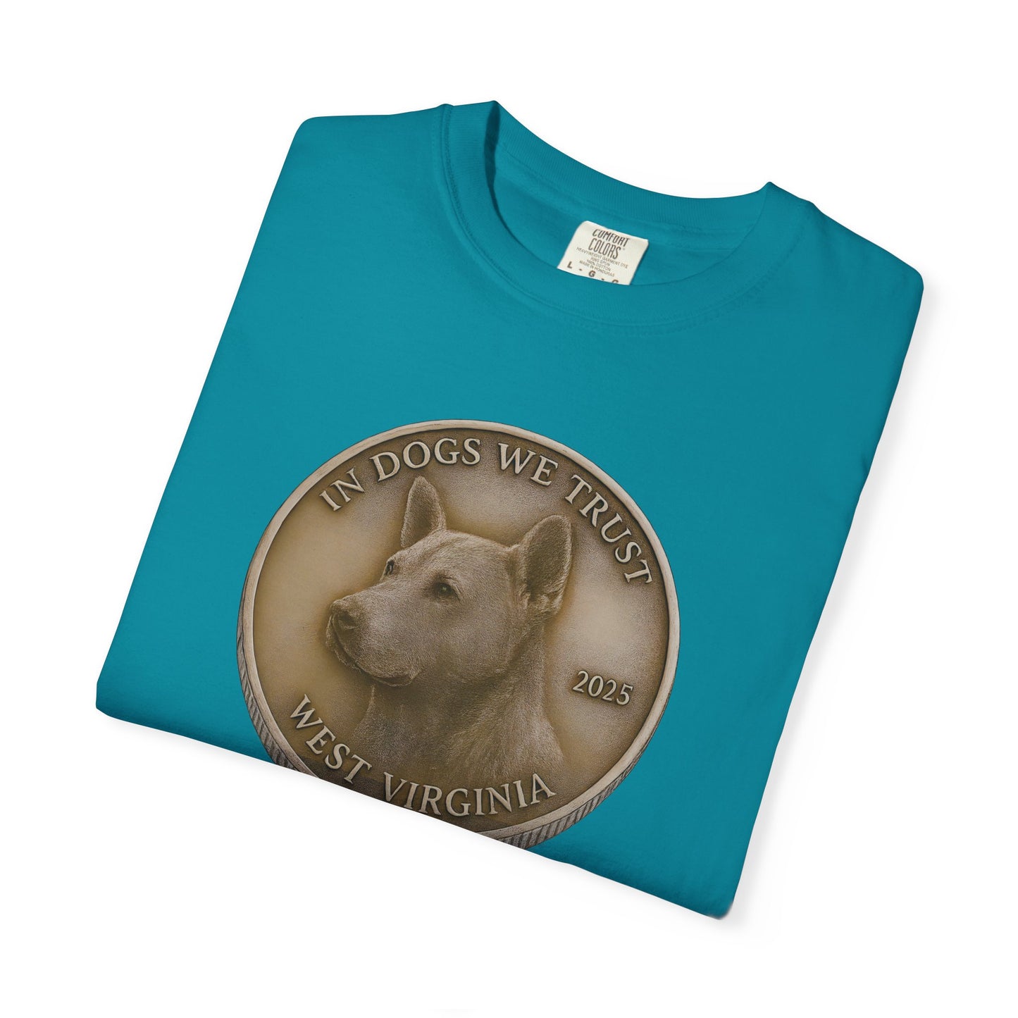 West Virginia State Coin T-Shirt Collection - Proud Dog Breed Illustrations