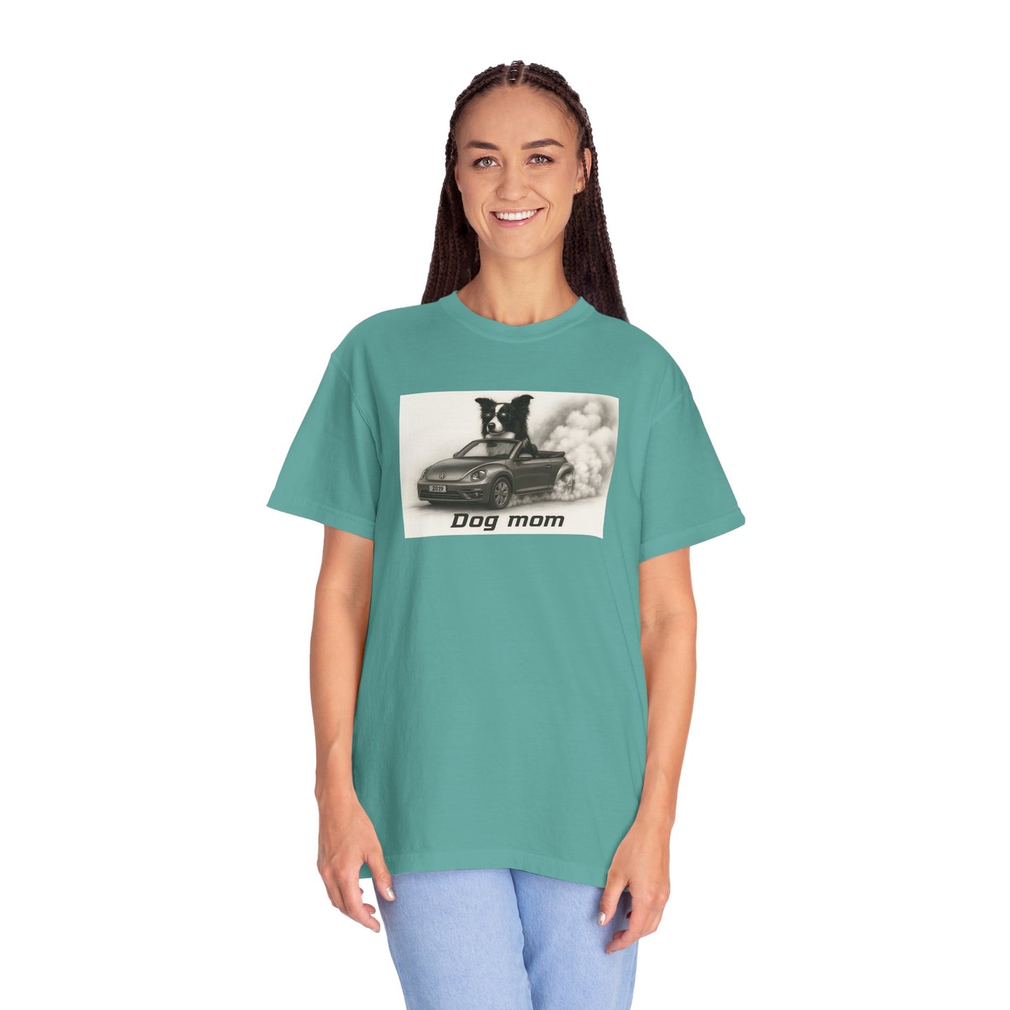 Dog Mom - Border Collie - “Cool Dogs in Cool Cars” T-Shirt Collection! 🐶🚗