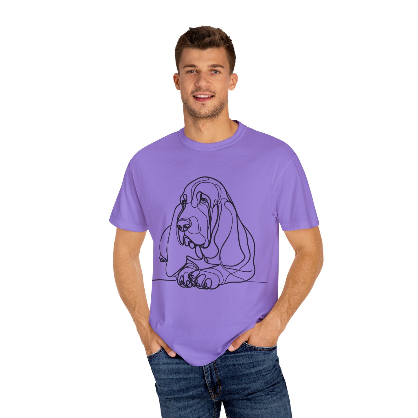 π Low & Loyal β Basset Hound Line Art Tee
