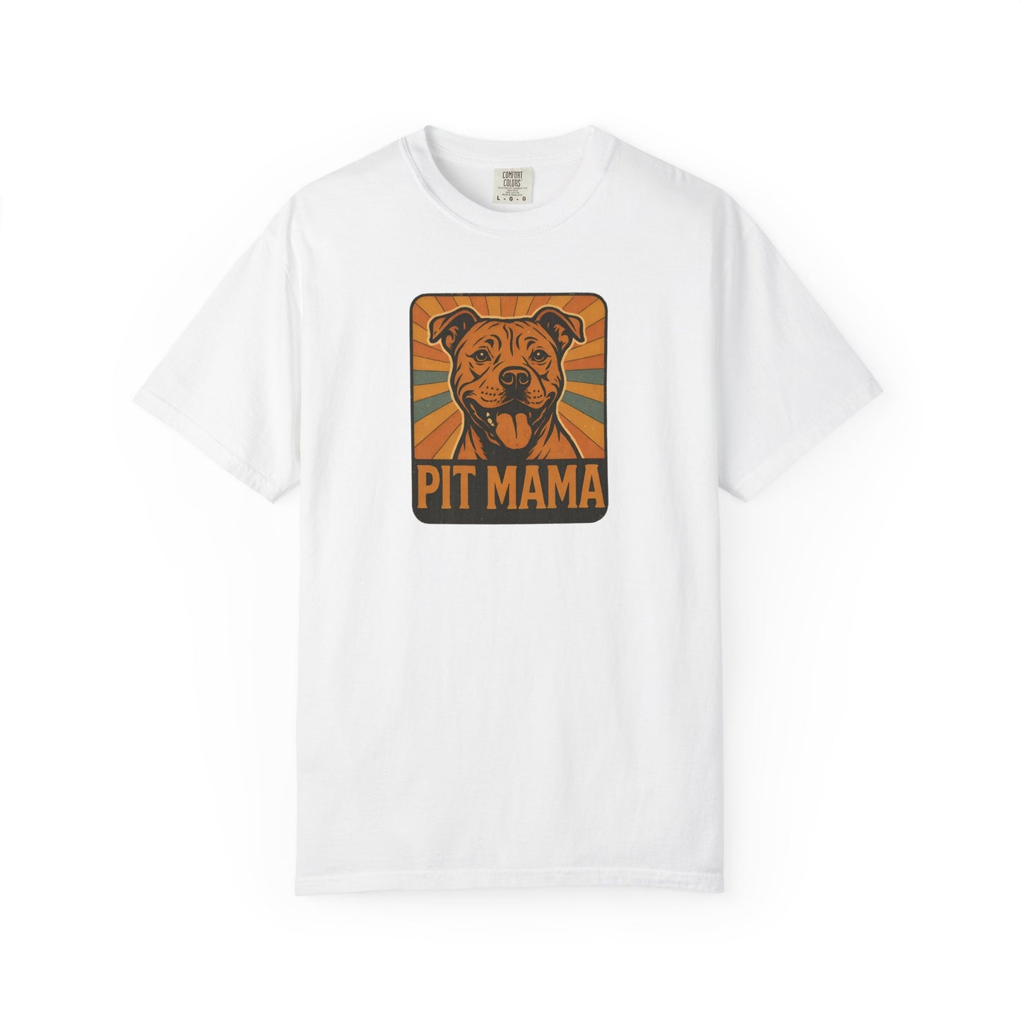 Pit Mama Unisex Garment-Dyed T-Shirt, Dog Lover Gift, Animal Rescue Tee, Pitbull Mom Shirt, Casual Wear, Pet Mom Apparel