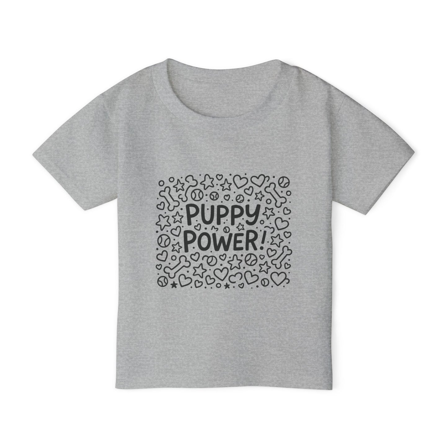 Puppy Power Toddler T-shirt | Cute Kids Tee, Dog Lover Gift, Baby Shower Outfit, Birthday Apparel, Fun Playwear
