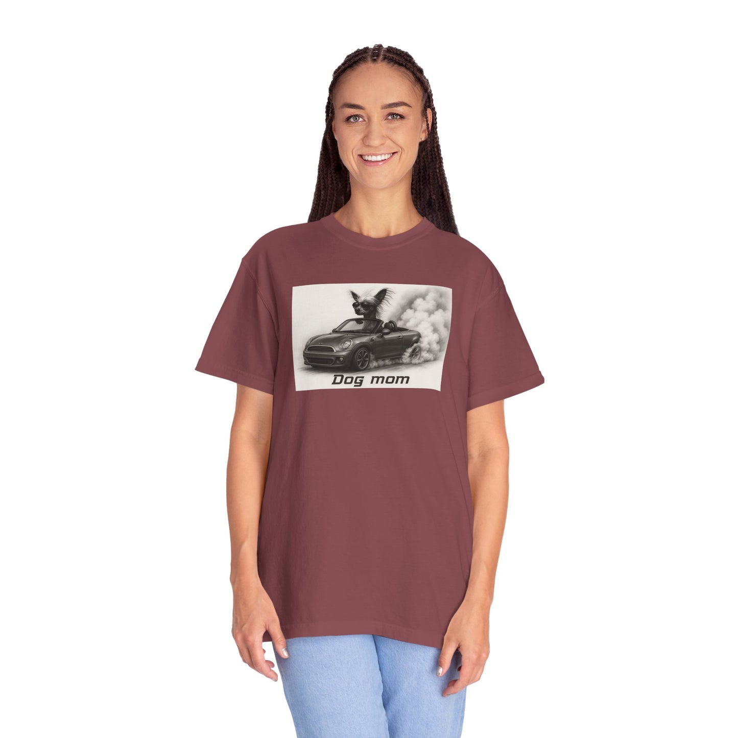 Dog Mom - Chinese Crested- “Cool Dogs in Cool Cars” T-Shirt Collection! 🐶🚗