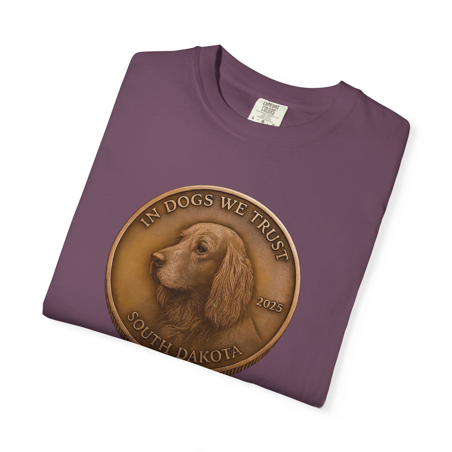 South Dakota State Coin T-Shirt Collection - Proud Dog Breed Illustrations