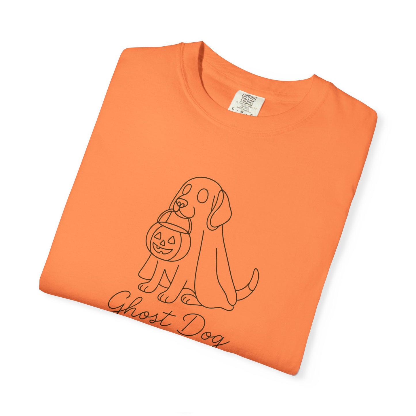 Ghost Dog Halloween T-Shirt, Unisex Tee, Casual Fall Apparel, Pet Lover Gift, Spooky Dog Shirt, Fun Trick-or-Treat Outfit