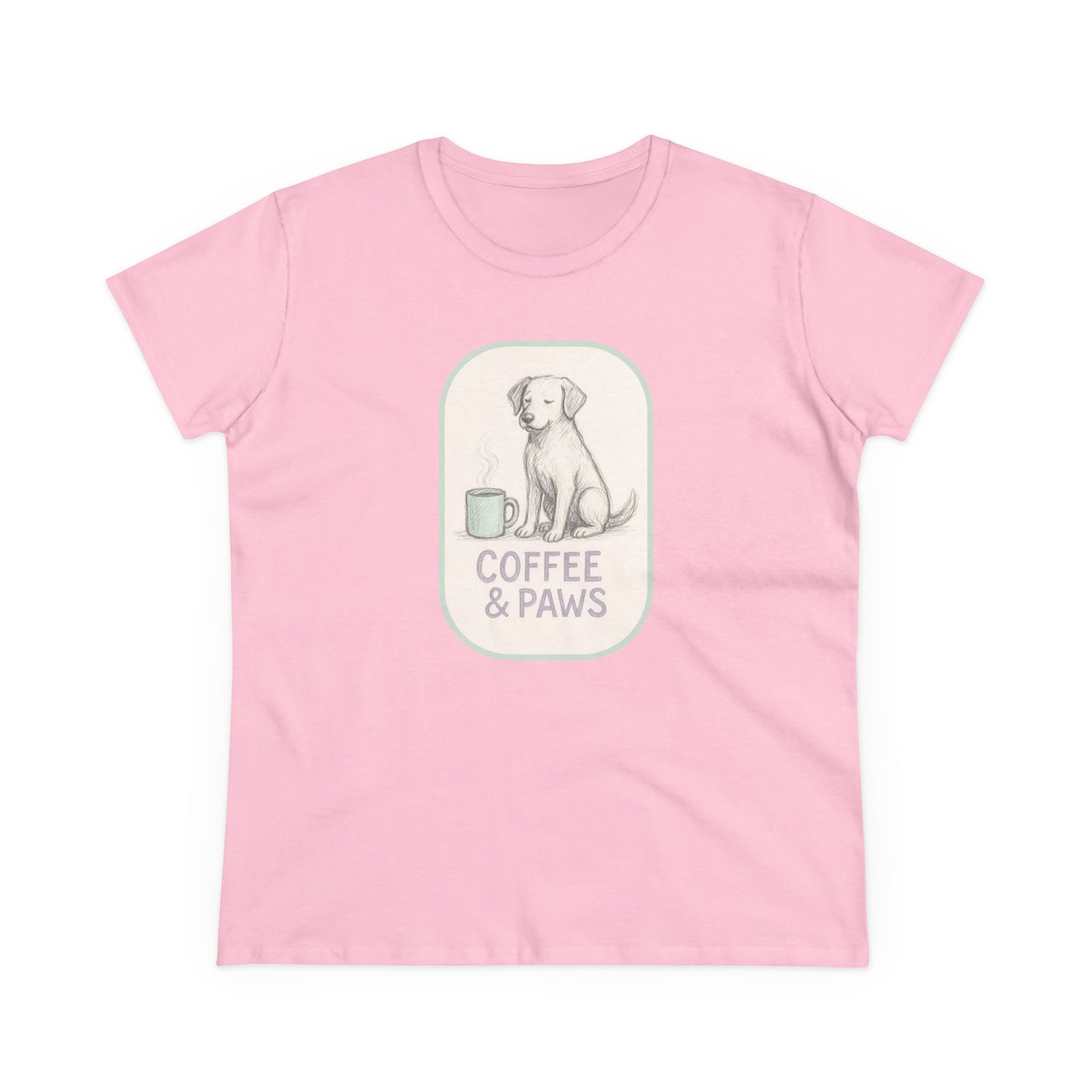 Copy of Coffee & Paws Women's Tee - Cozy Cotton Shirt for Pet Lovers, Casual Wear, Gift for Dog Owners, Dog Mom Merchandise, Animal Lover Tee