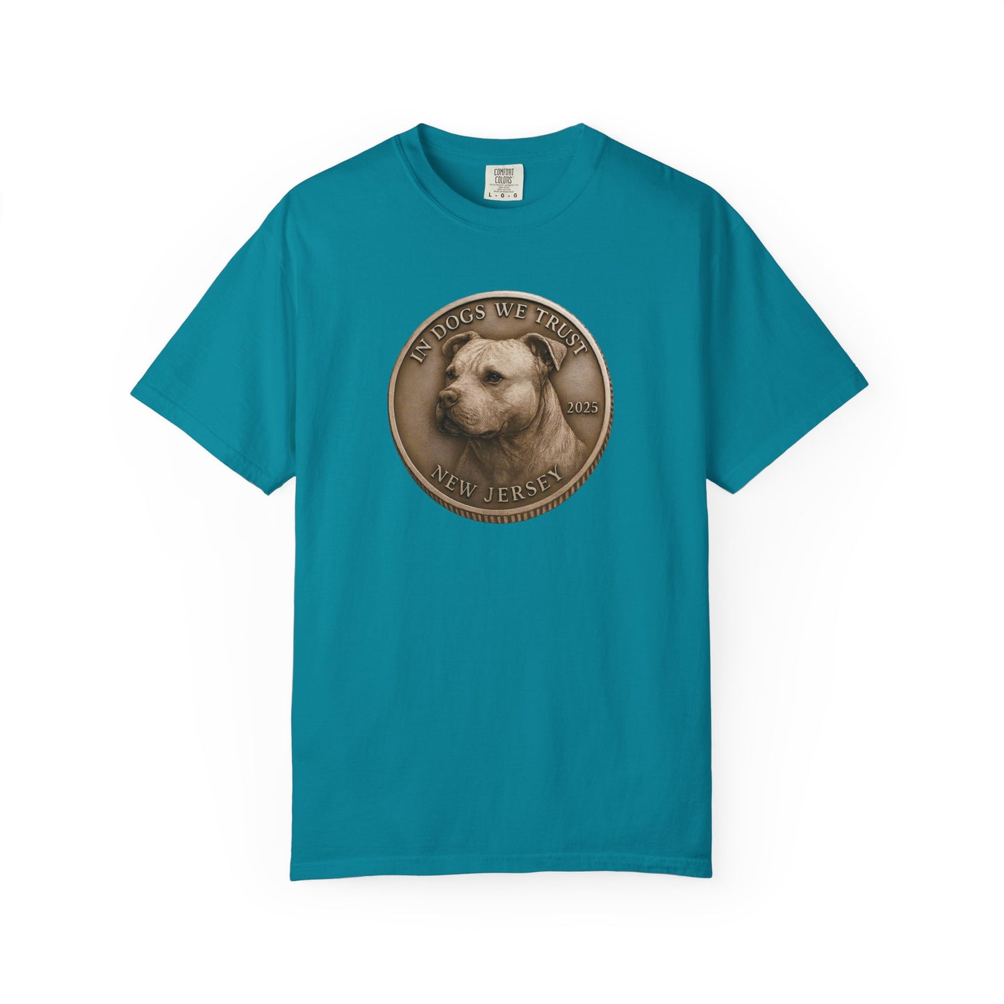 New Jersey State Coin T-Shirt Collection - Proud Dog Breed Illustrations