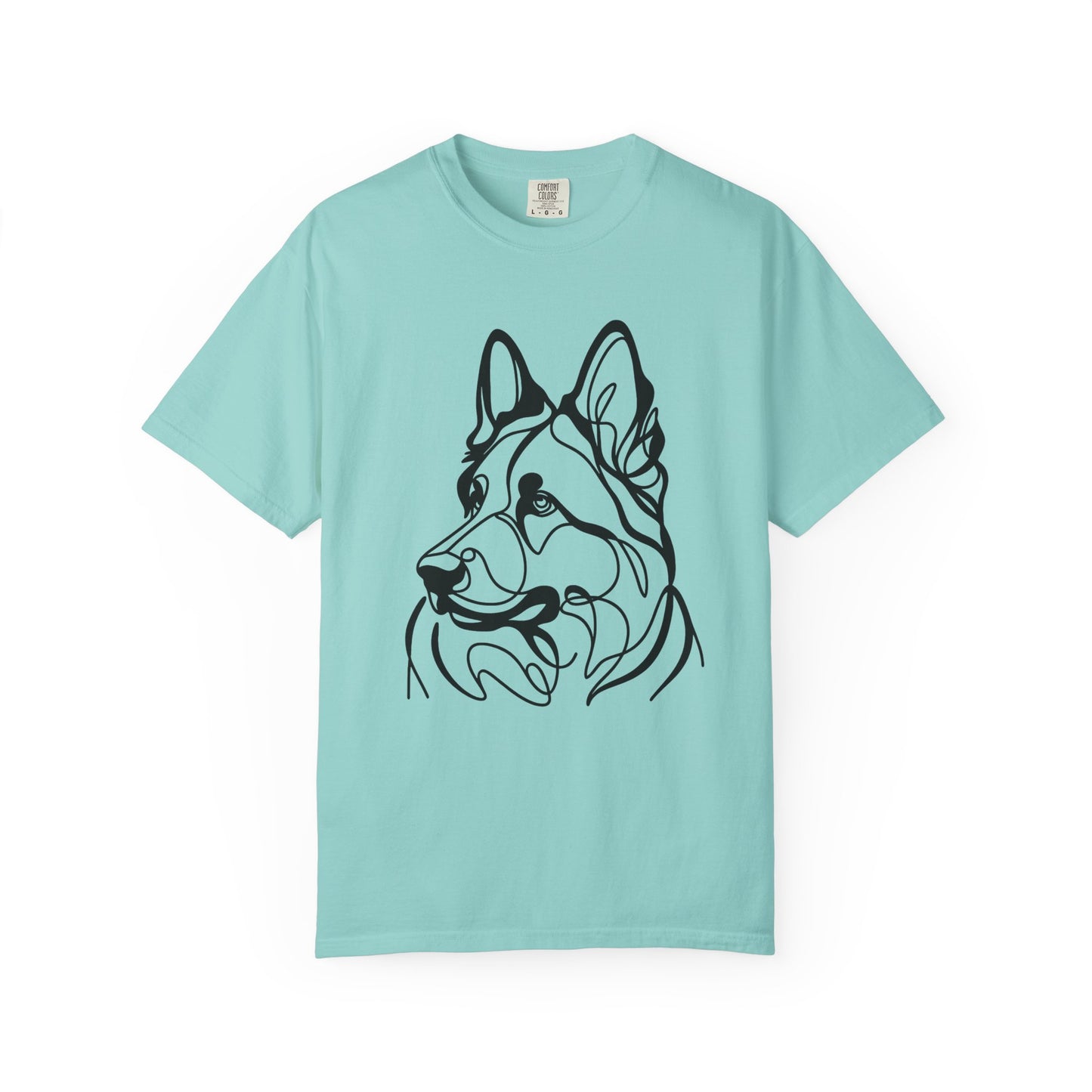 Unisex T-shirt German Shepard Line Art