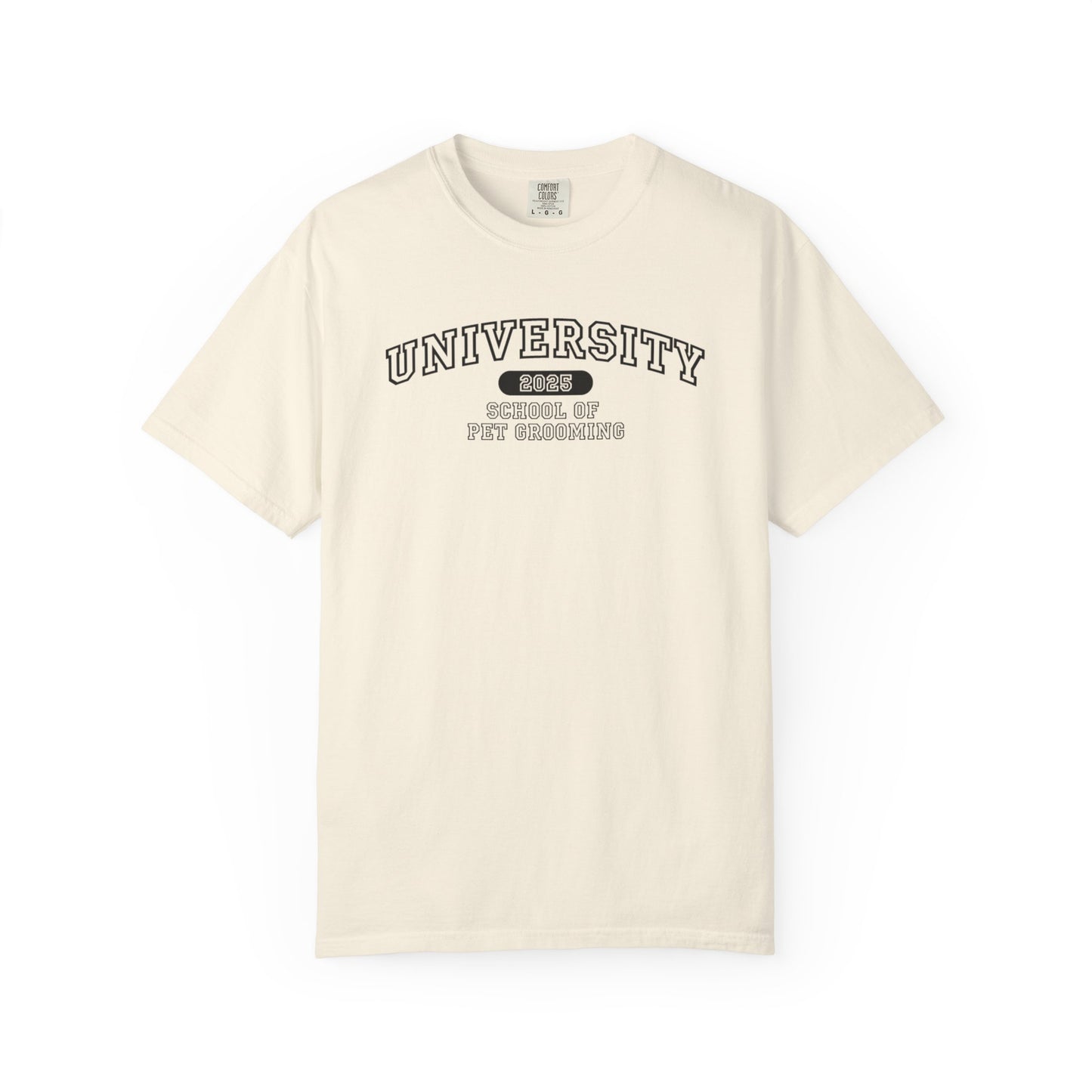 University School of Pet Grooming Unisex Garment-Dyed T-Shirt - University Style