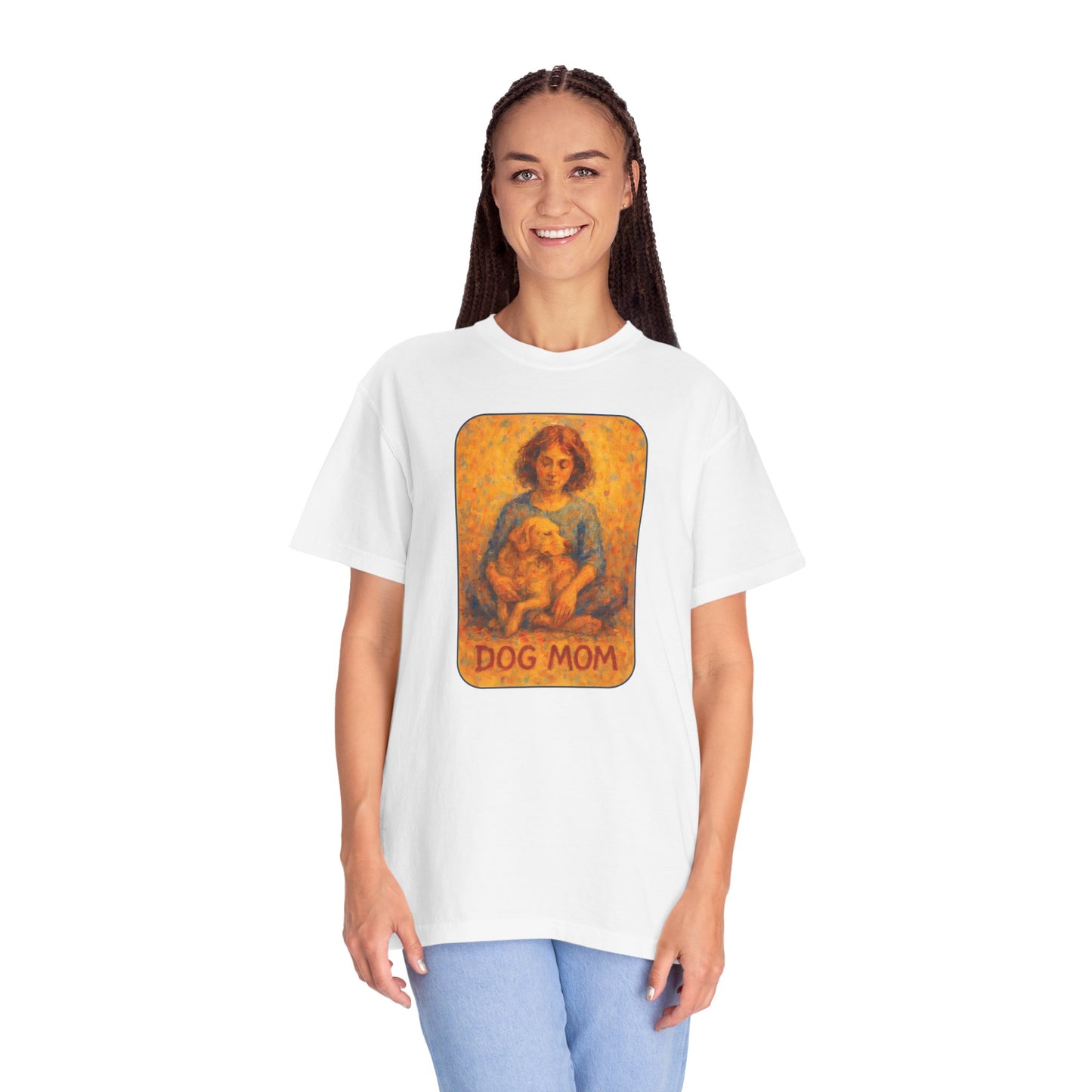 Dog Mom Vintage Style Unisex T-Shirt, Cute Dog Lover Gift, Pet Parent Tee, Casual Wear, Great for Birthdays, Dog Appreciation Day