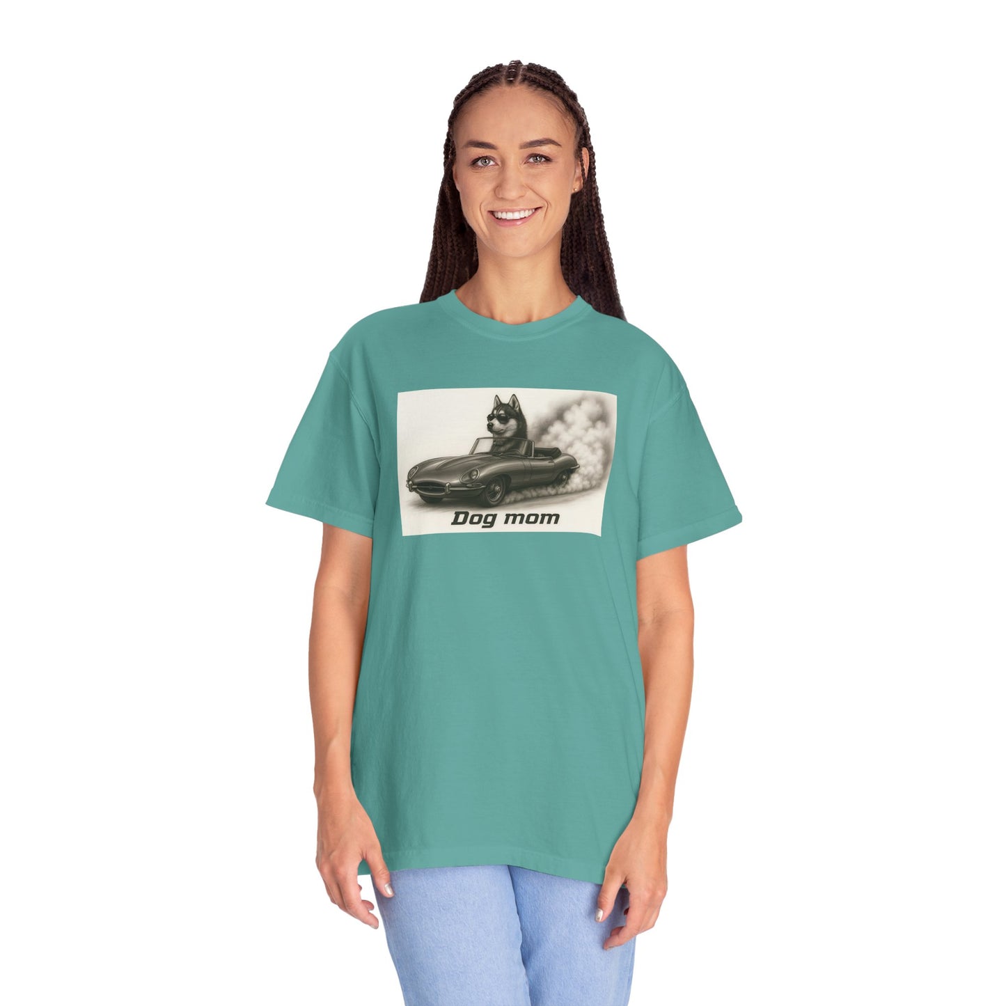 Dog Mom - Siberian Husky - “Cool Dogs in Cool Cars” T-Shirt Collection! 🐶🚗
