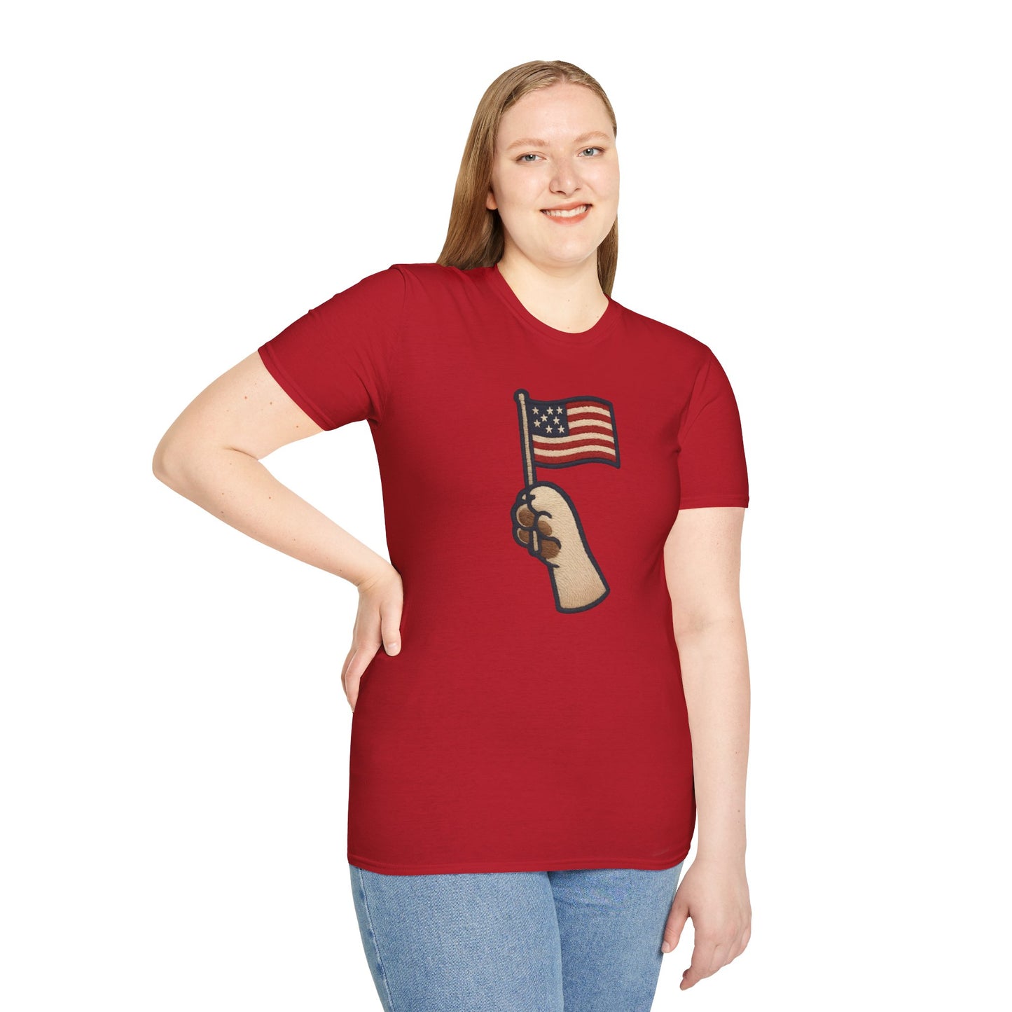 Patriotic Unisex T-Shirt with Flag Design, USA Pride Shirt, Everyday Wear, 4th of July Gift, Casual Style, American Flag Tee