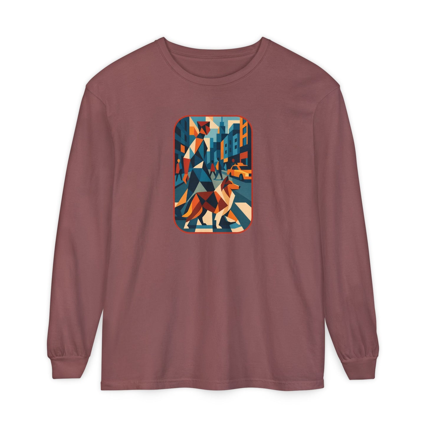 City Walk Tee for Animal Lovers, Casual Wear, Gift for Him/Her, Art-Inspired Apparel, Unique Artwork T-Shirt
