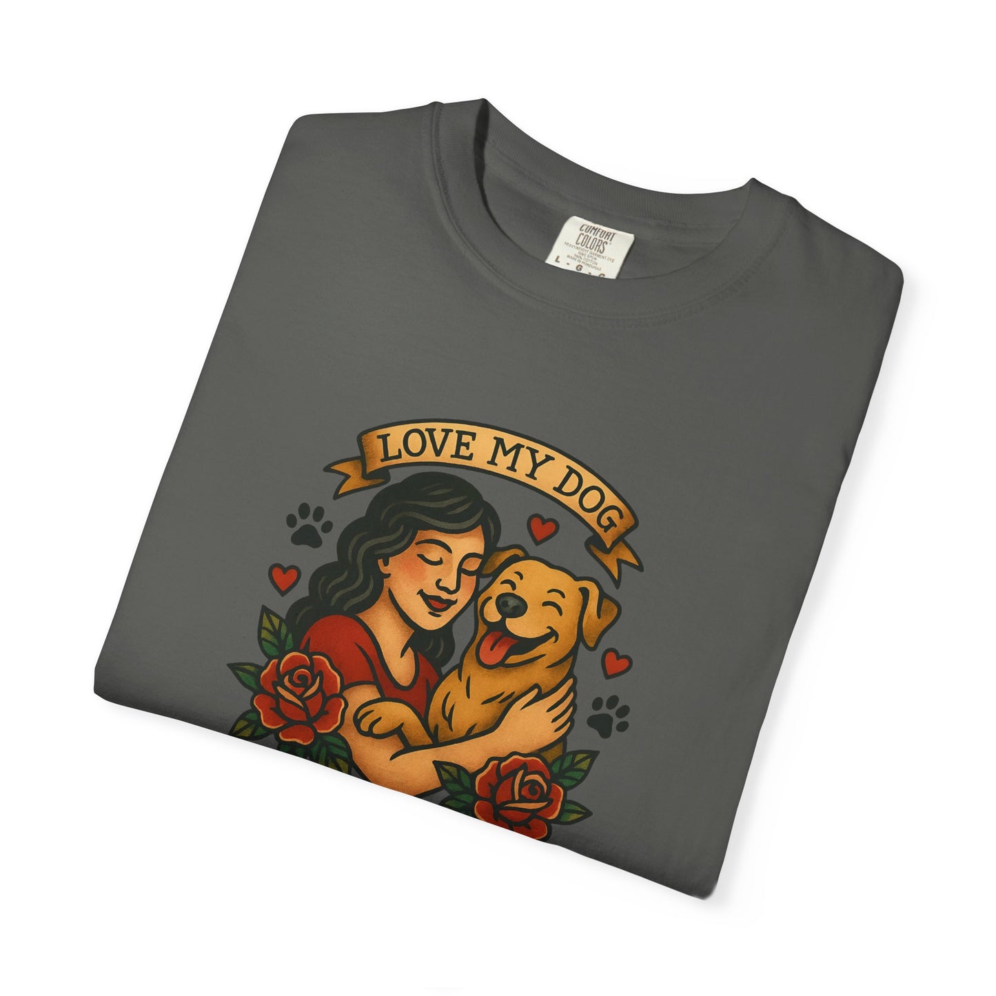 Love My Dog T-Shirt, Cute Dog Lover Tee, Pet Owner Gift, Adoption Awareness Shirt, Casual Everyday Wear
