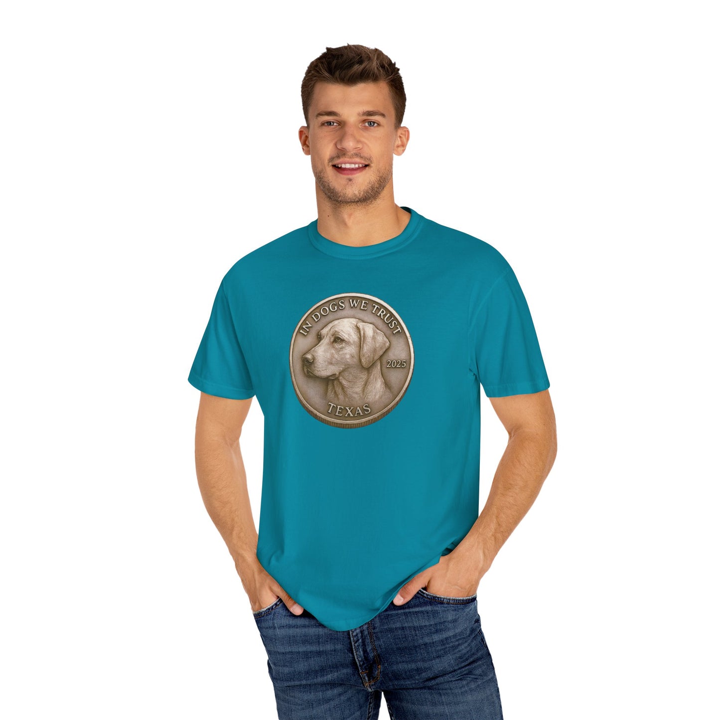 Texas State Coin T-Shirt Collection - Proud Dog Breed Illustrations
