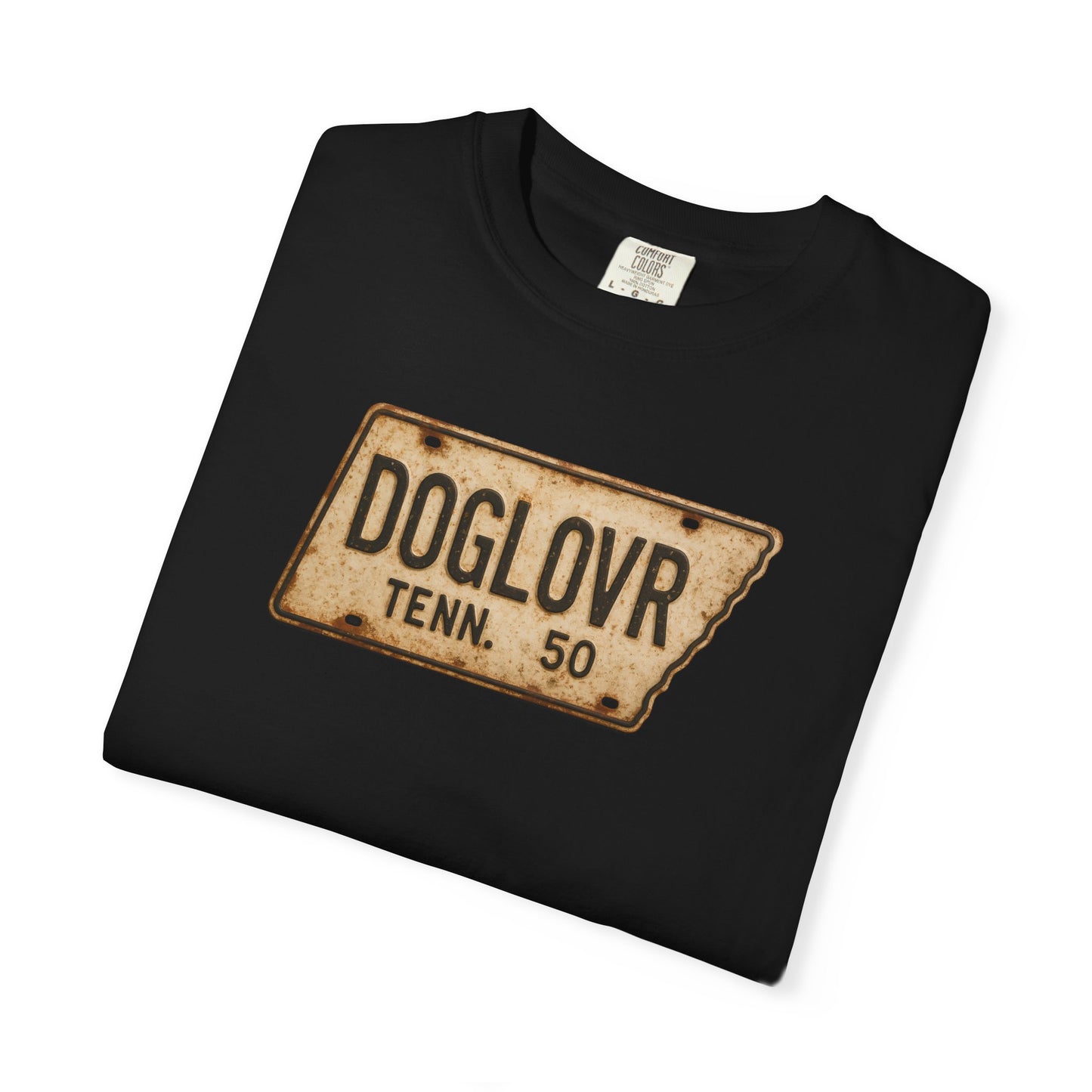 Vintage Tennessee DOGLOVR State License Plate T-Shirt