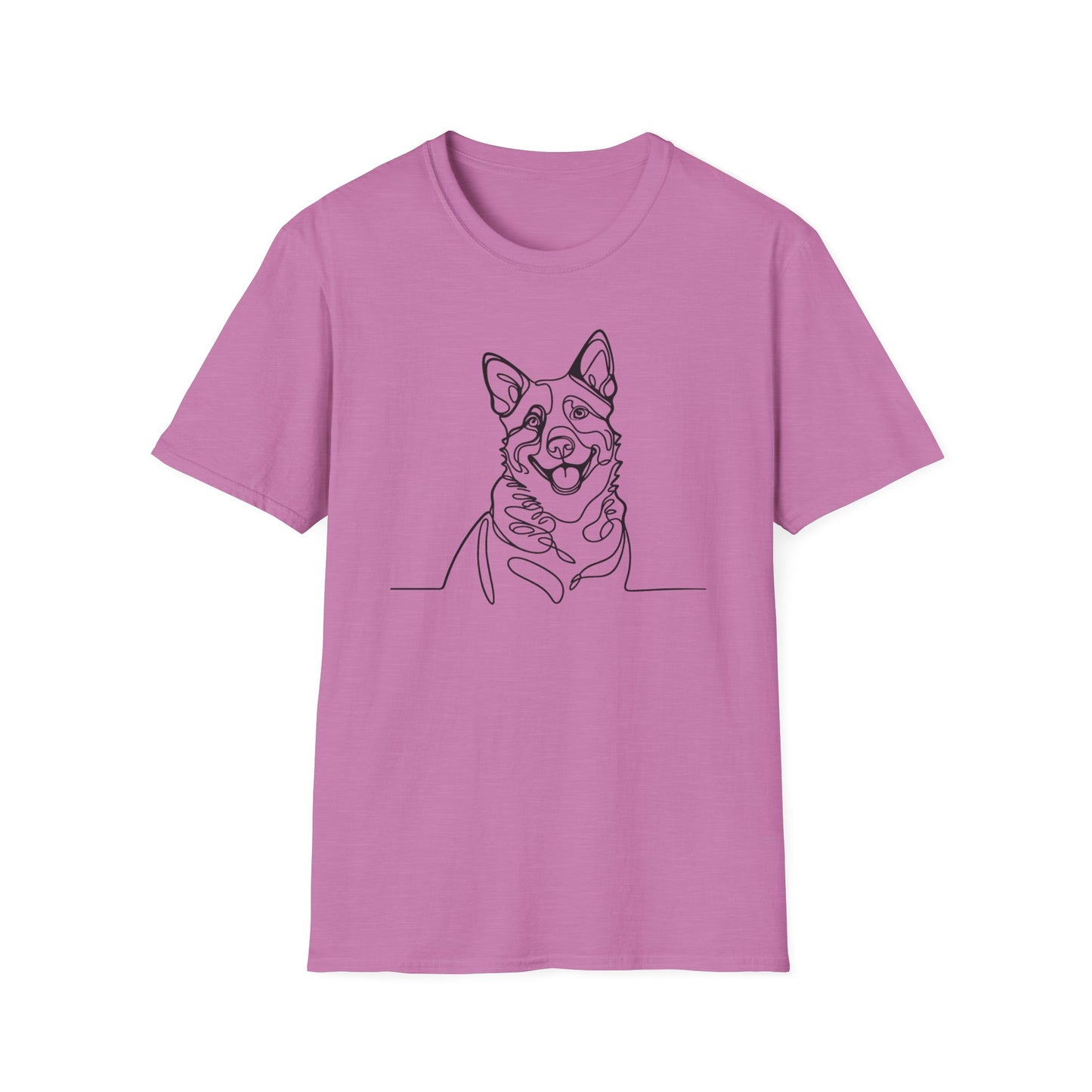 🖤 True Grit – Blue Heeler Line Art Tee