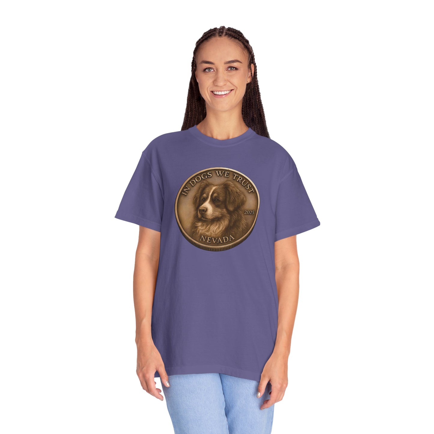 Nevada State Coin T-Shirt Collection - Proud Dog Breed Illustrations