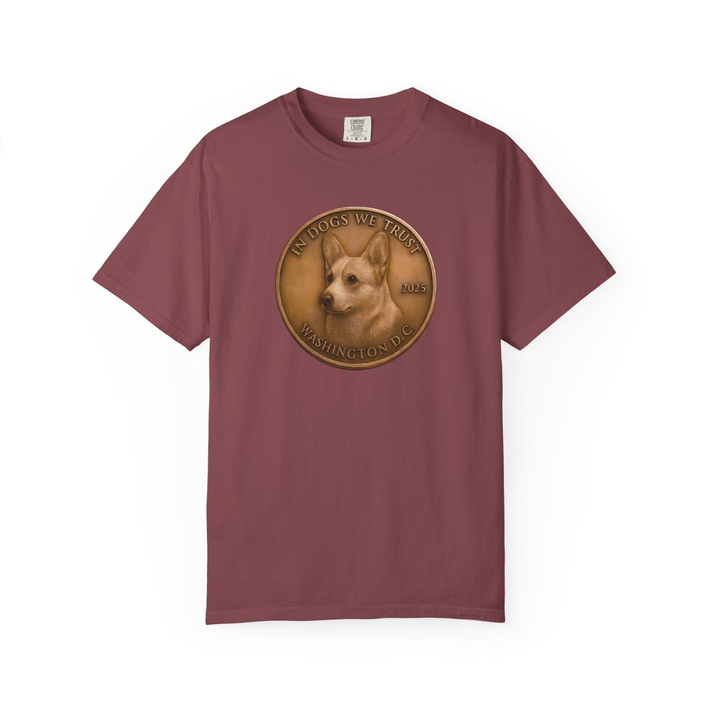 Washington DC State Coin T-Shirt Collection - Proud Dog Breed Illustrations