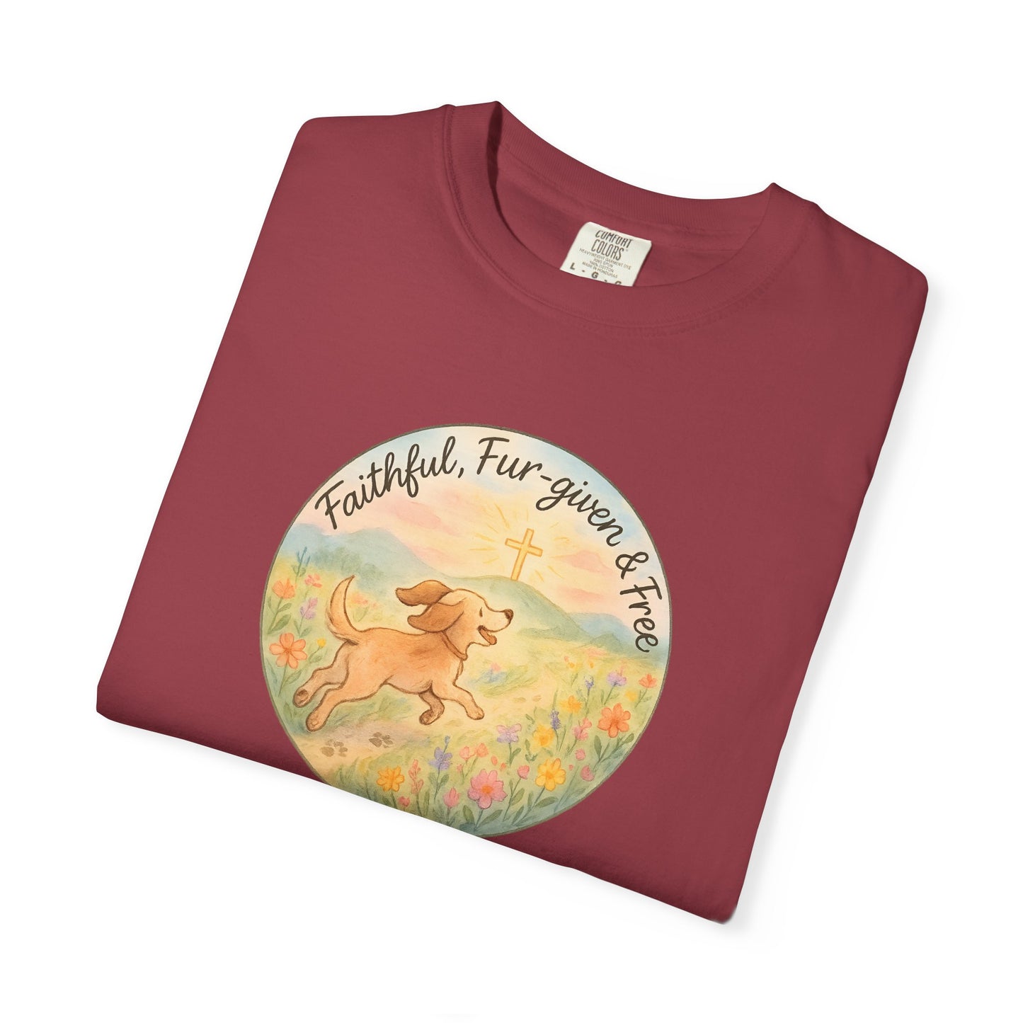 Faithful Dog Lover T-Shirt, Garment-Dyed Tee, Perfect Gift for Dog Owners, Pet Lovers, Animal Rescue Advocates, Casual Wear