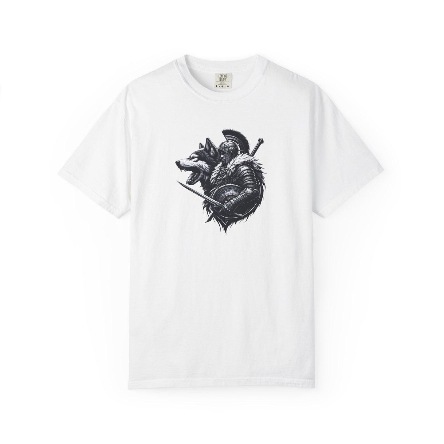 Wolf Warrior Unisex Garment-Dyed T-shirt - Perfect for Nature Lovers and Adventure Seekers