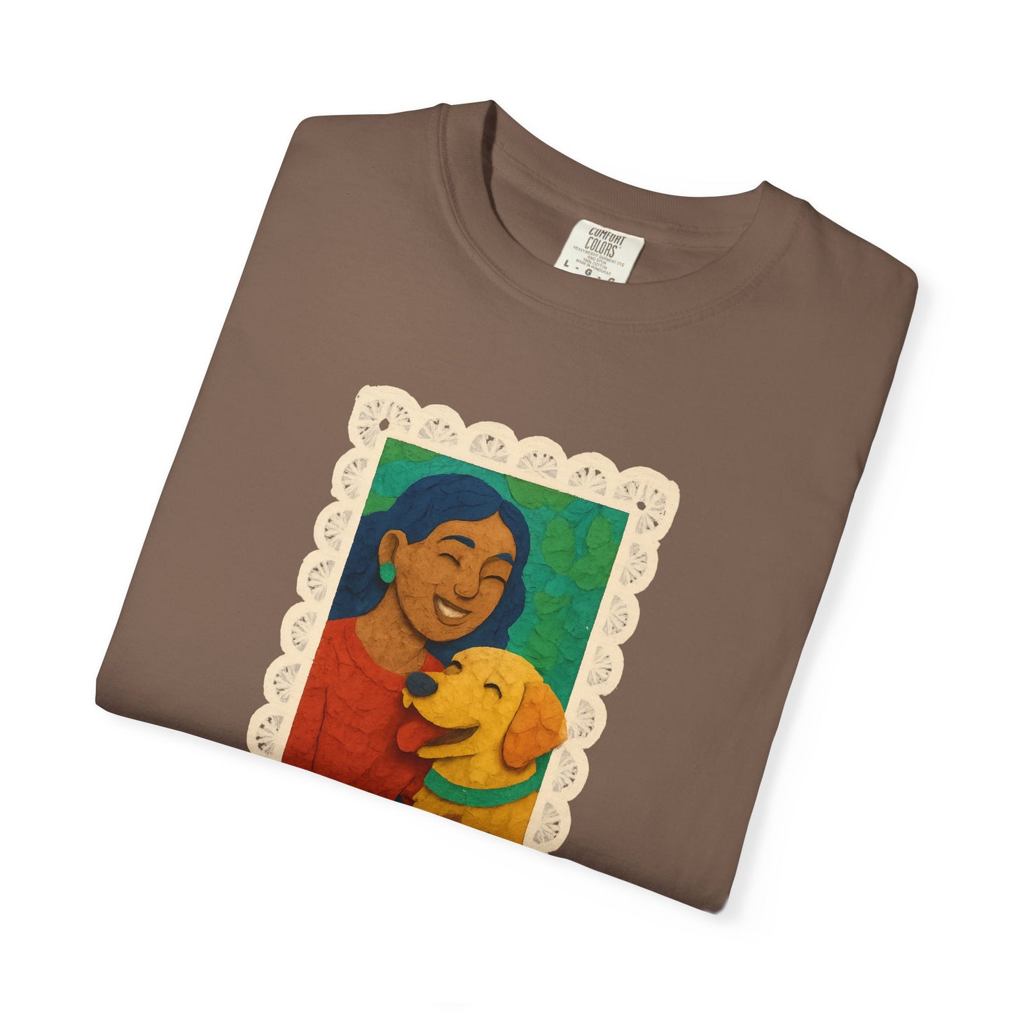 Dog Mom T-shirt - Unisex Garment-Dyed Tee for Dog Lovers