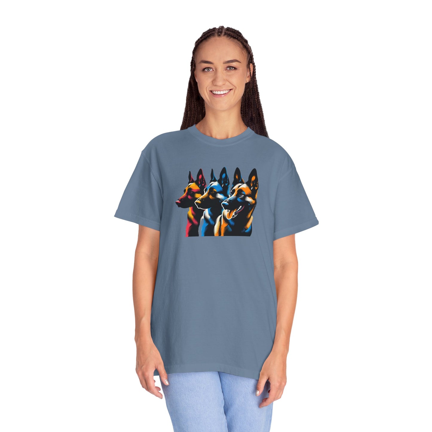 Colorful German Shepherd Unisex T-Shirt - Vibrant Dog Lover Tee