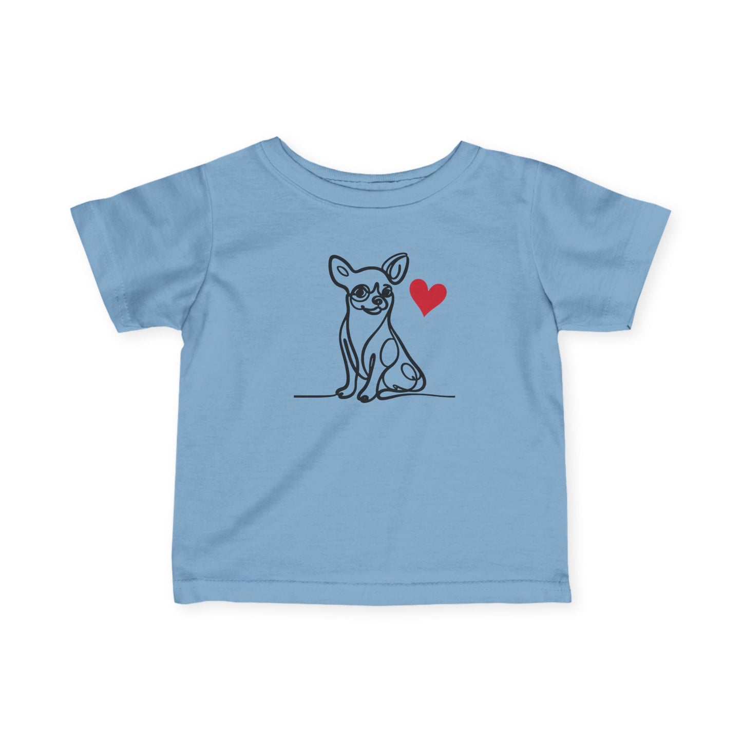 Chihuahua Love Infant Tee - Adorable Short Sleeve Shirt for Baby