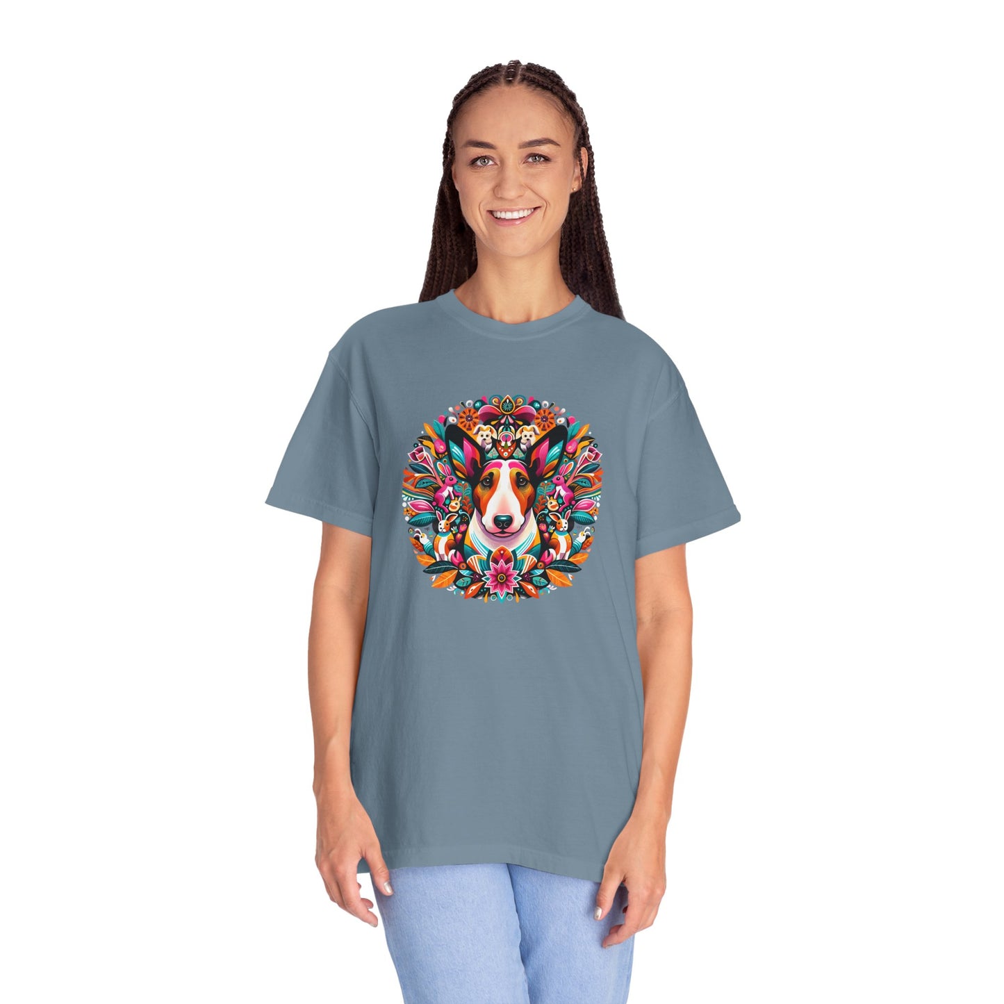 Colorful Dog Lover T-Shirt | Unisex Garment-Dyed Tee