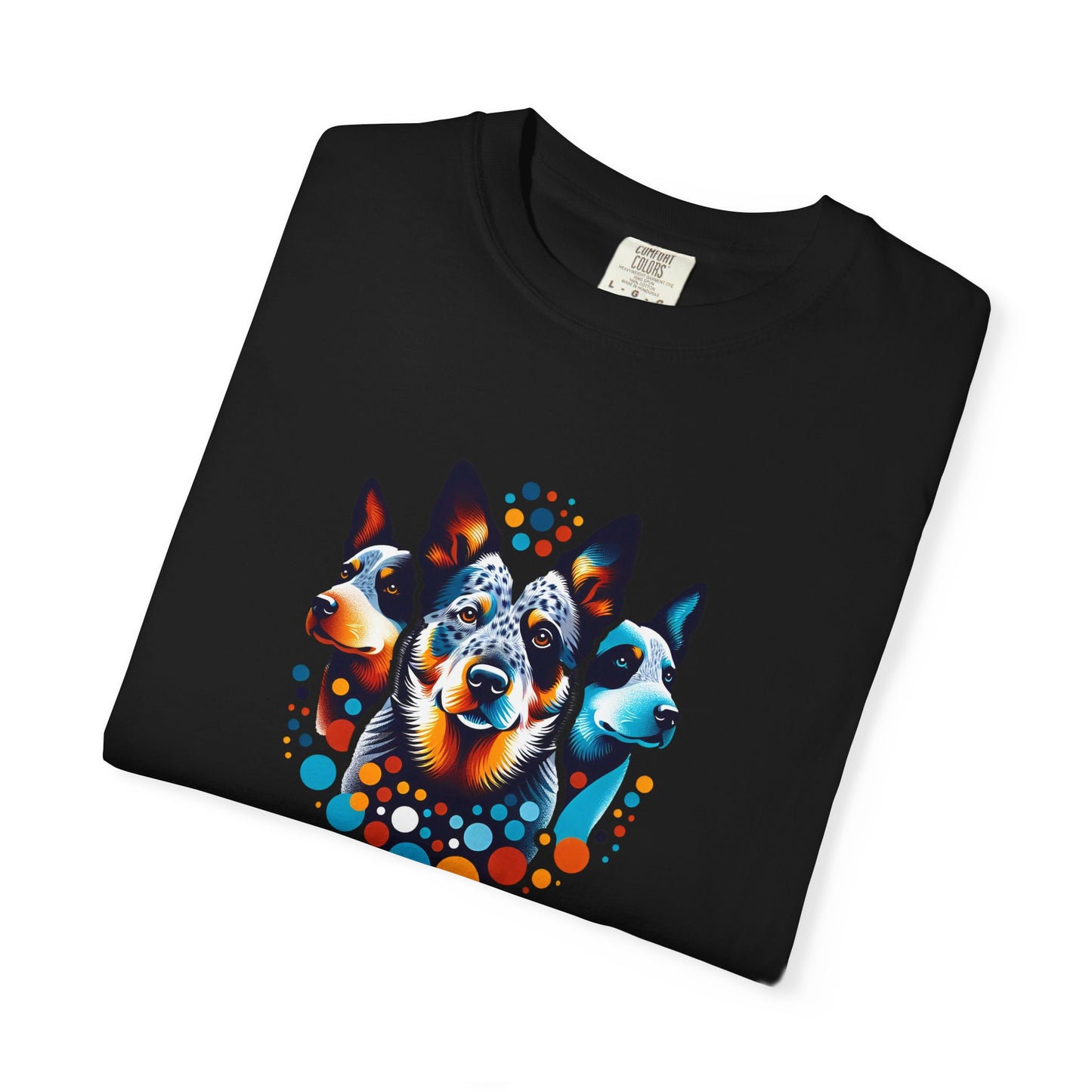 Colorful Blue Healer Tee Shirt