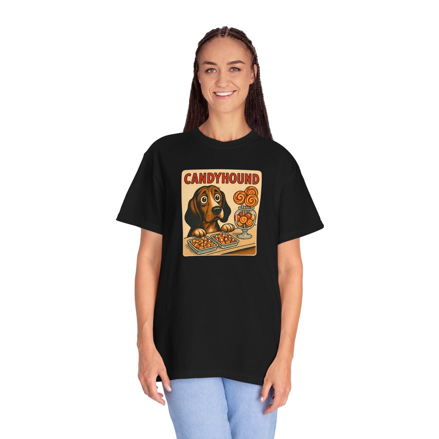 Candyhound Dog Lover Unisex T-Shirt, Cute Pet Apparel, Gift for Dog Owners, Fun Vintage Style Tee, Animal Lover's Gift