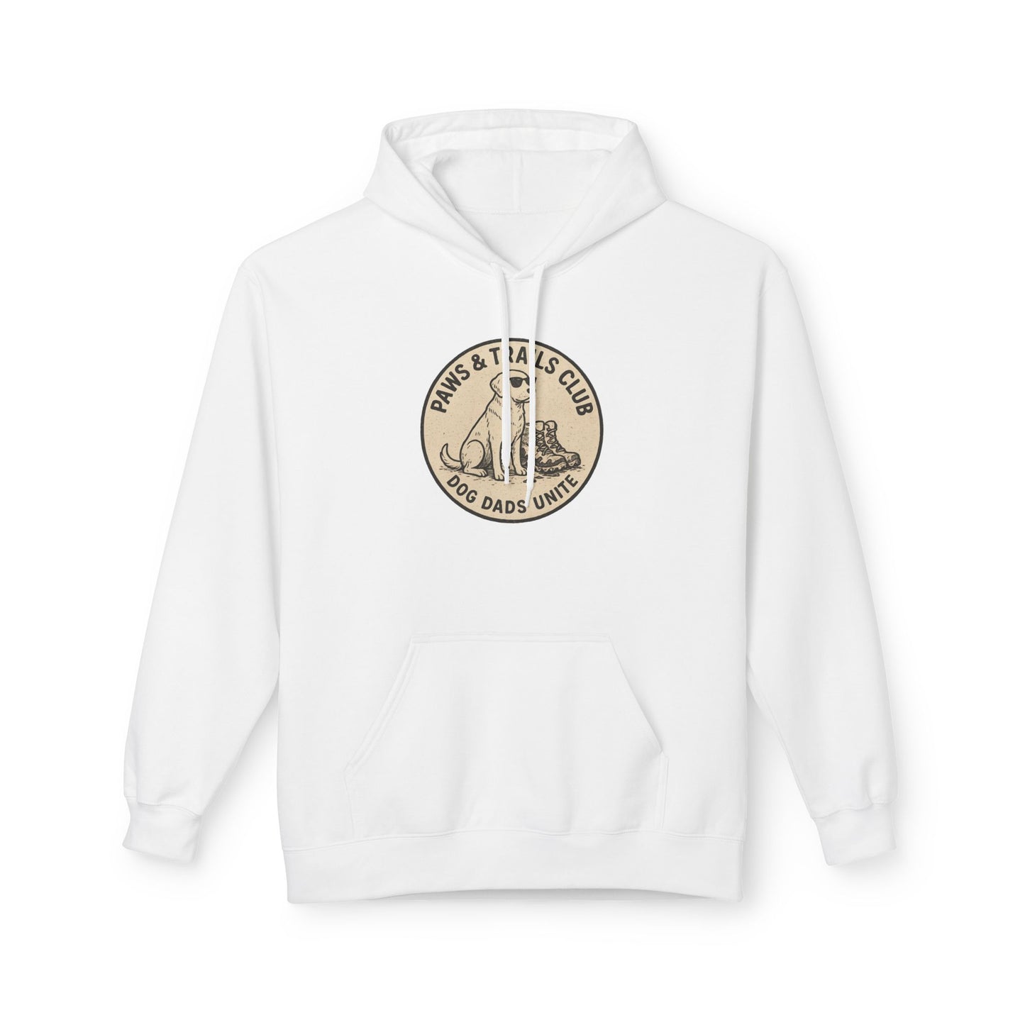 Dog Dad Fleece Hoodie, Unisex Softstyle Hooded Sweatshirt, Perfect Gift for Dog Lovers, Comfortable and Stylish