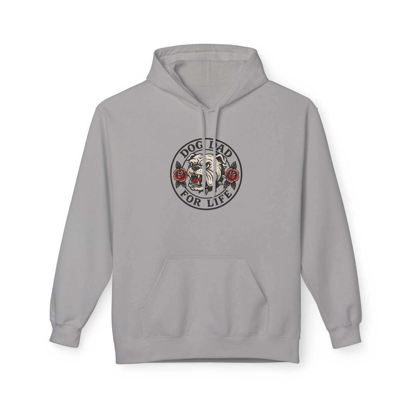 Dog Dad Fleece Hoodie, Unisex Softstyle Hooded Sweatshirt, Perfect Gift for Dog Lovers, Comfortable and Stylish