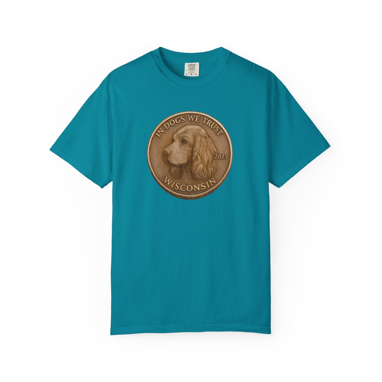 Wisconsin State Coin T-Shirt Collection - Proud Dog Breed Illustrations