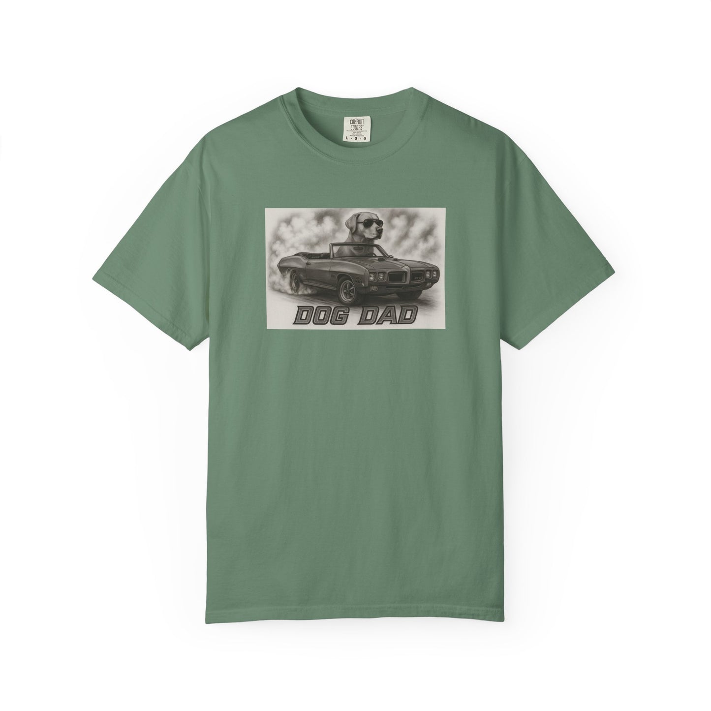 Dog Dad - Labrador Retriever - Cool Dogs in Cool Cars T-Shirt Collection | Funny Dog Lover Apparel for Men
