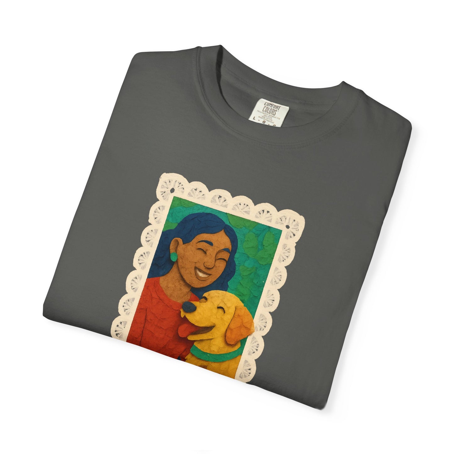 Dog Mom T-shirt - Unisex Garment-Dyed Tee for Dog Lovers