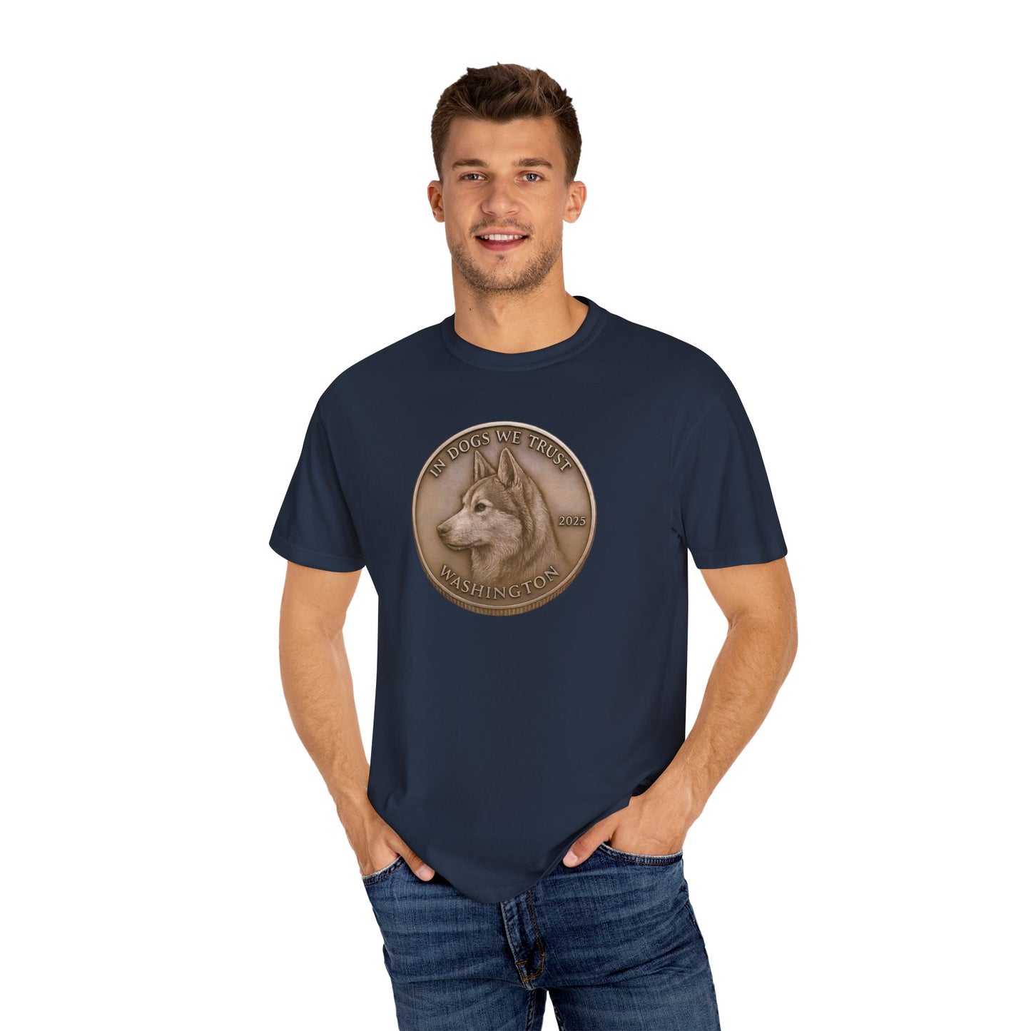Washington State Coin T-Shirt Collection - Proud Dog Breed Illustrations