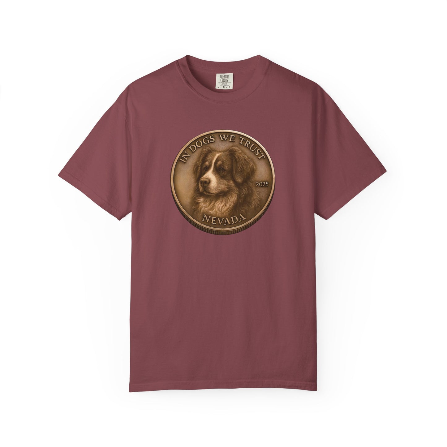 Nevada State Coin T-Shirt Collection - Proud Dog Breed Illustrations