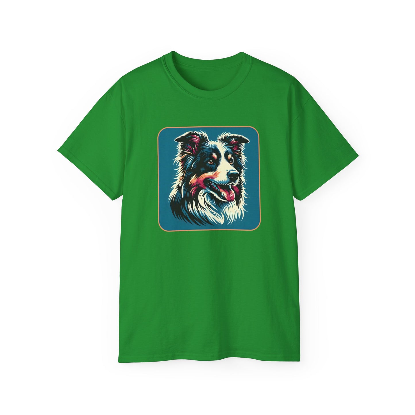 ⚡ Brain & Beauty – Colorful Border Collie Tee - Perfect for Pet Lovers