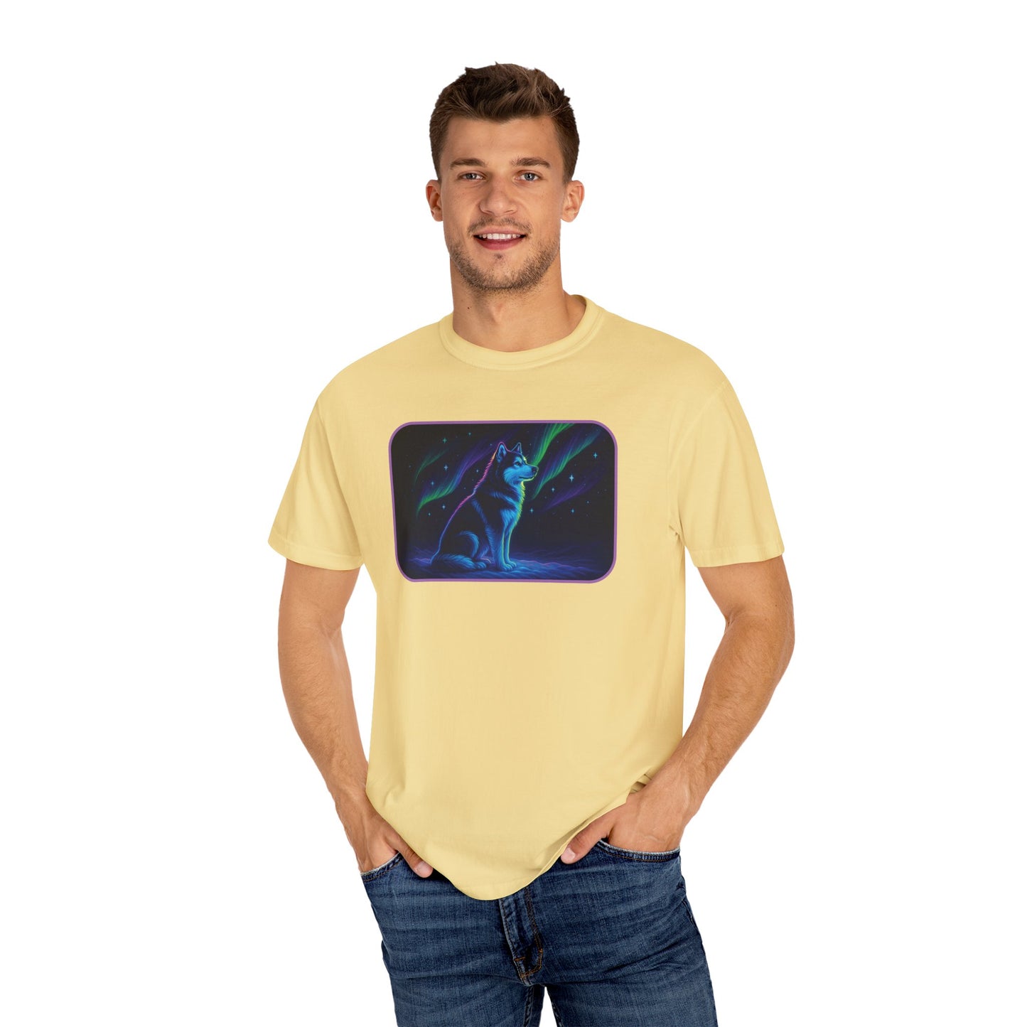Alaskan Malamute Northern Lights T-shirt