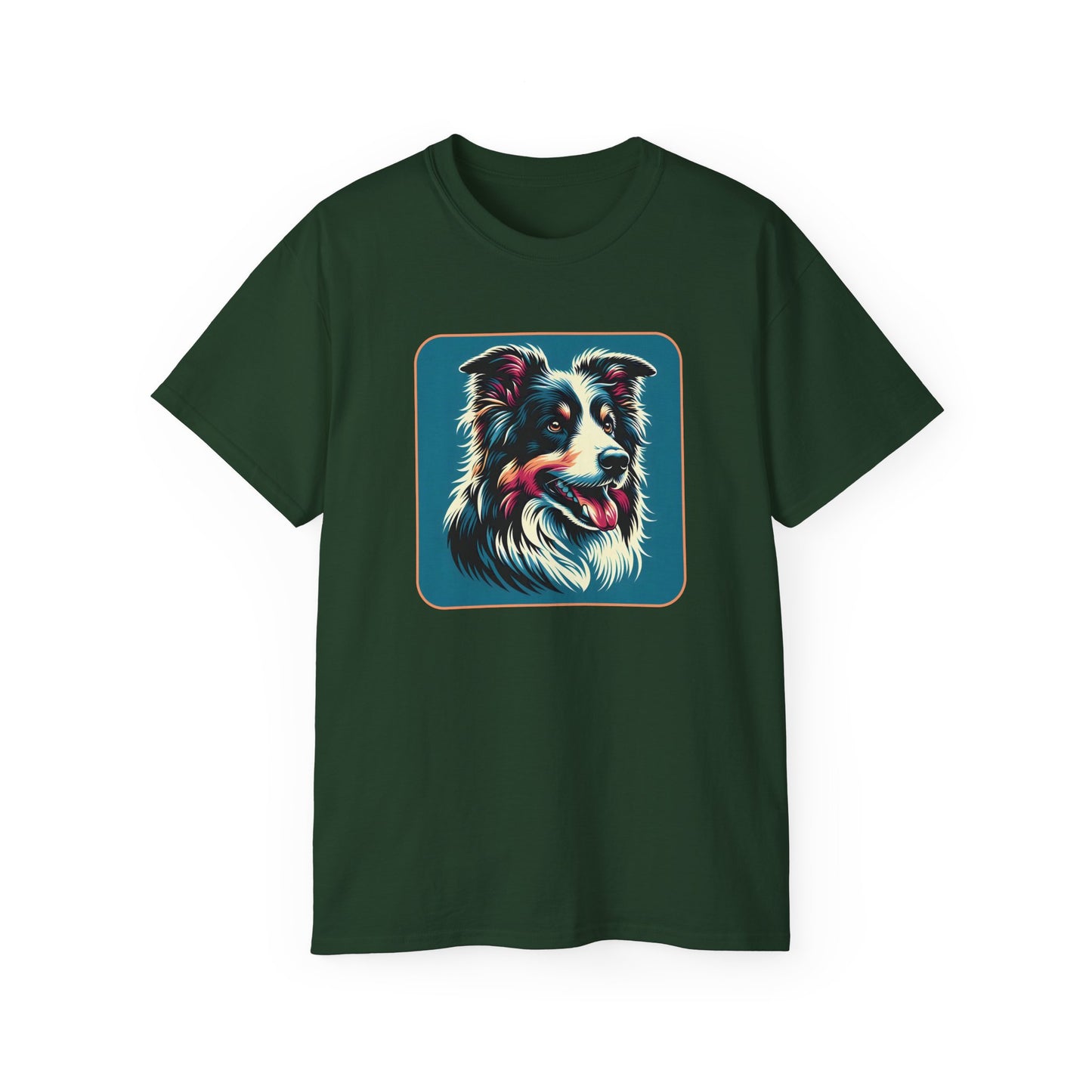⚡ Brain & Beauty – Colorful Border Collie Tee - Perfect for Pet Lovers
