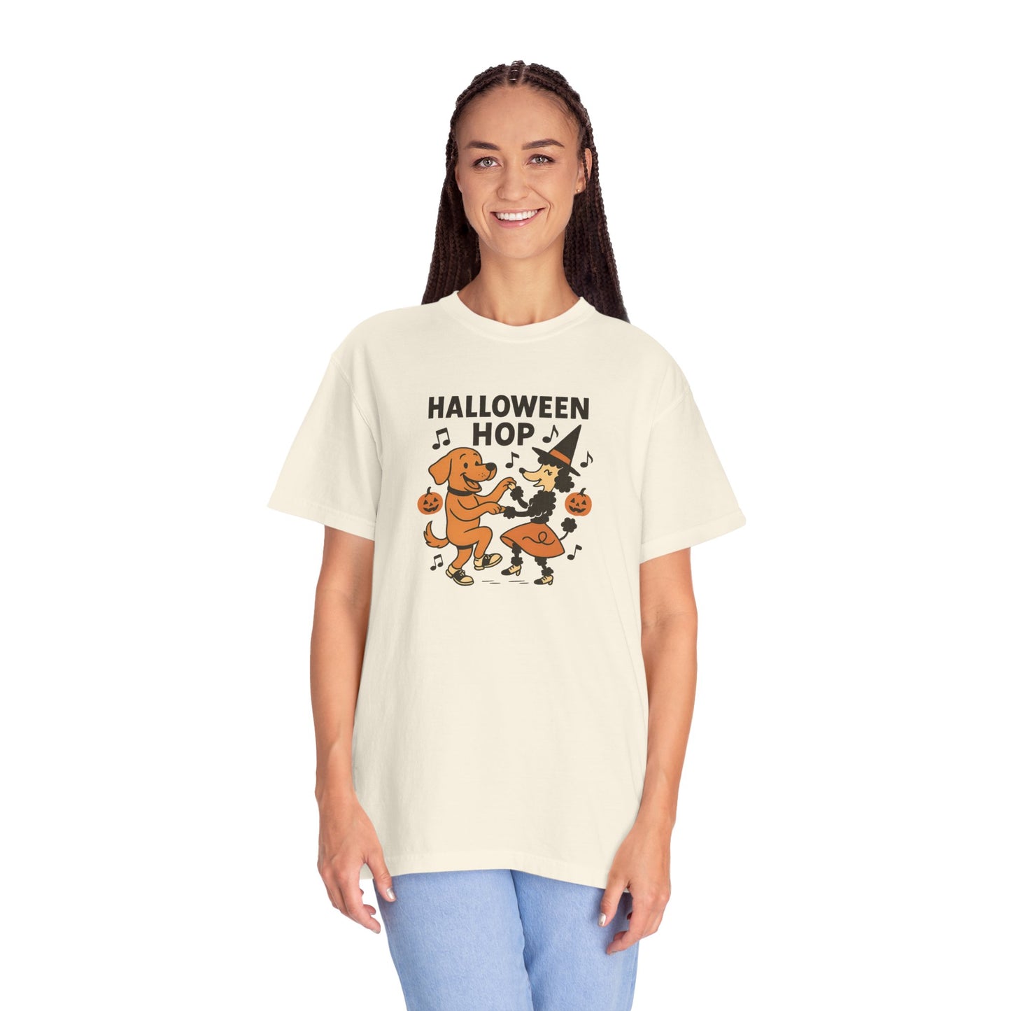 Halloween Hop Unisex T-Shirt, Fun Halloween Tee, Spooky Dance Shirt, Fall Fest Shirt, Unique Halloween Gift