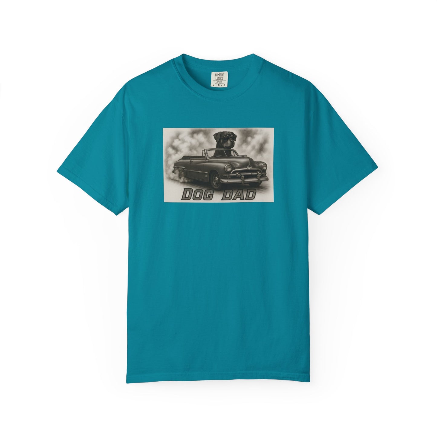 Dog Dad - Rottweiler - Cool Dogs in Cool Cars T-Shirt Collection | Funny Dog Lover Apparel for Men
