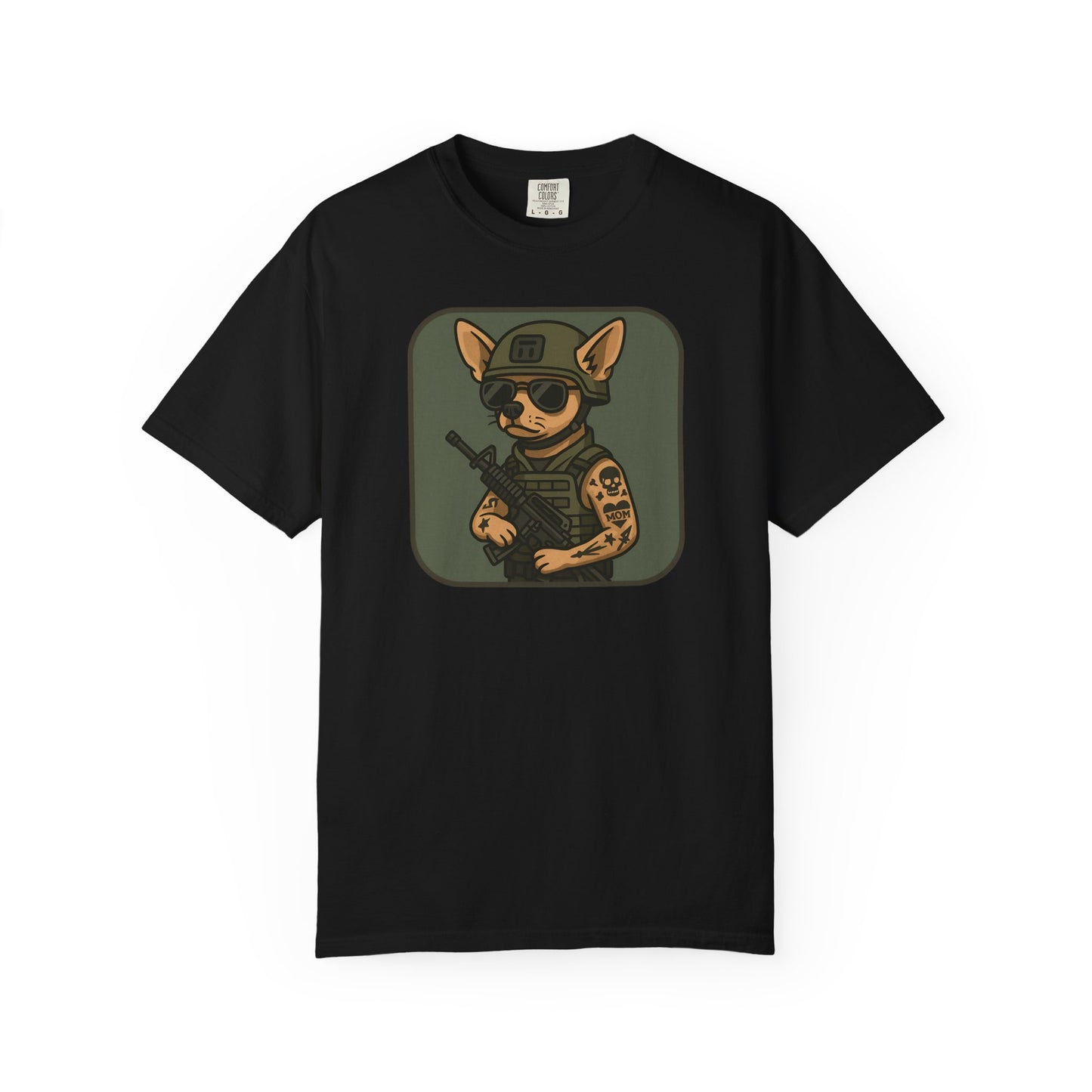 Funny Special Forces Chihuahua Unisex Garment-Dyed T-Shirt