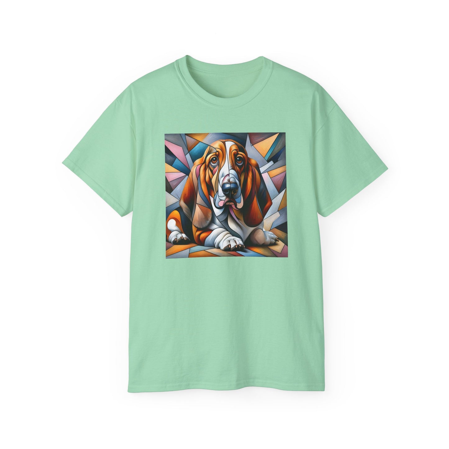 “Melancholy Muse – Petcasso Basset Hound Tee” - Perfect Gift for Dog Lovers