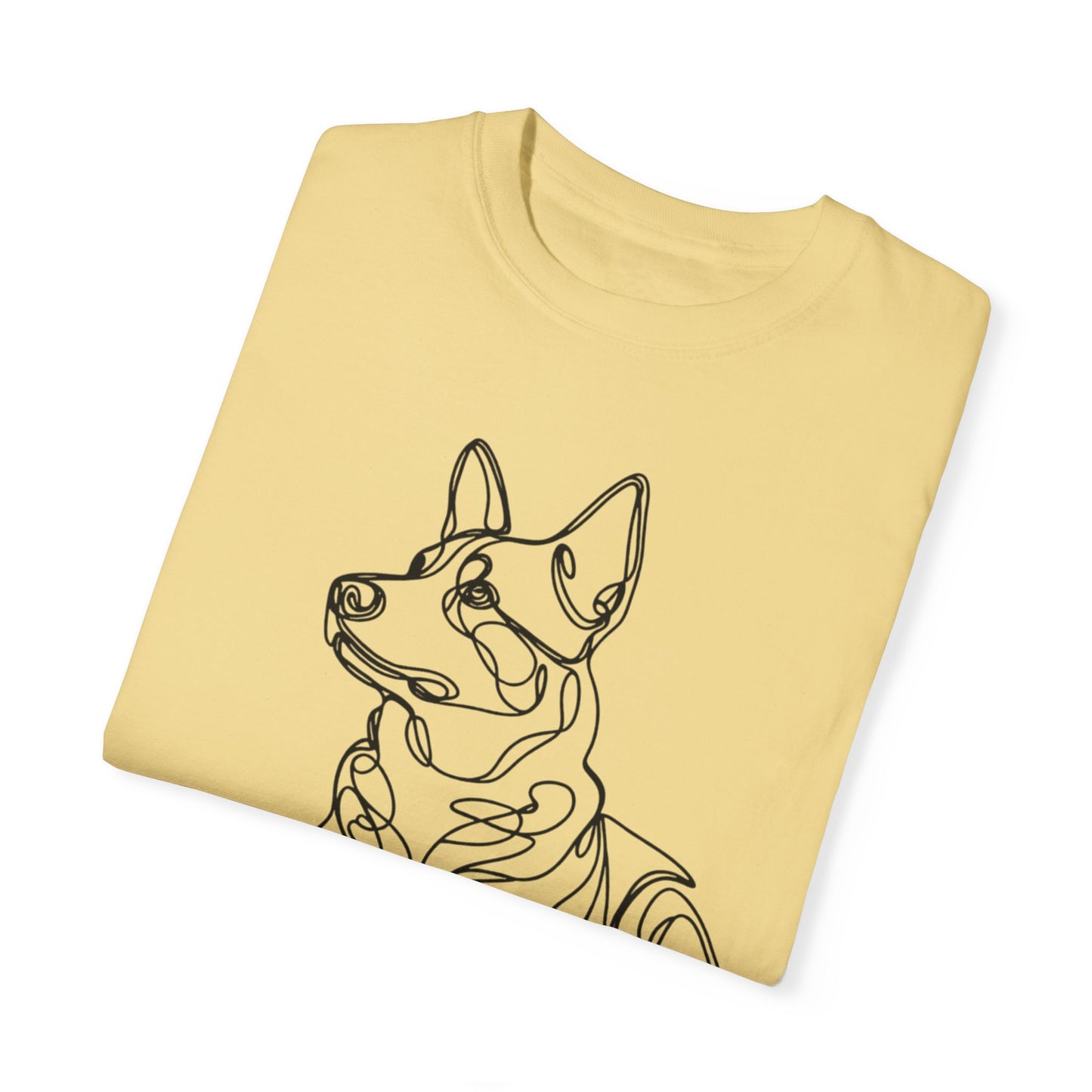 🖤 True Grit – Blue Heeler Line Art Tee - Perfect Gift for Dog Lovers